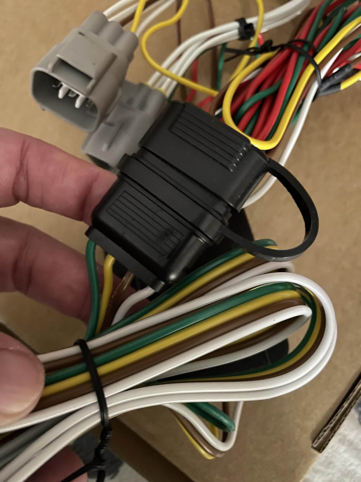 56208 4 Pin Trailer Wiring Harness for 2014 2015 2016 2017 2018 Cherokee Trailhawk/Latitude, Vehicle-Side Custom 4-Pin Light Harness customer photo 1