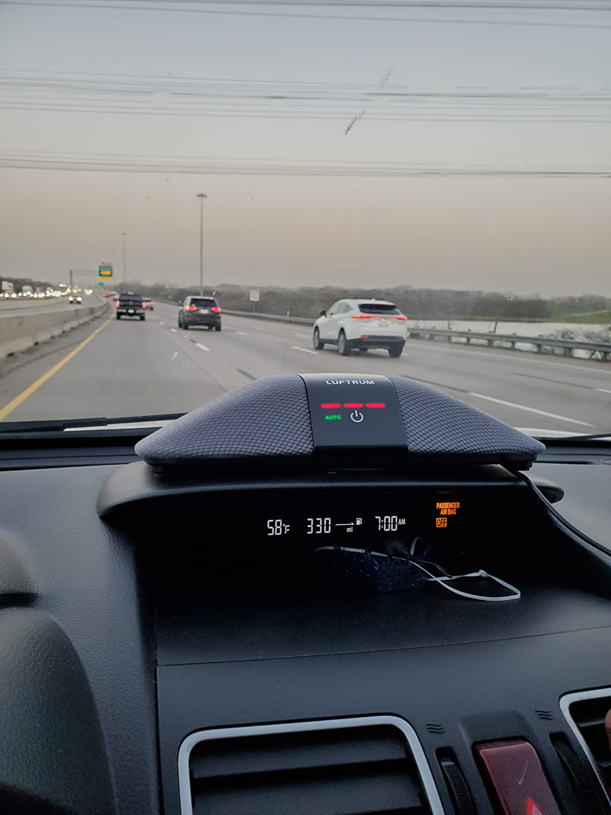Car Portable Air Purifier with H13 True HEPA Filter for Exhaust Fumes & VOC customer photo 1