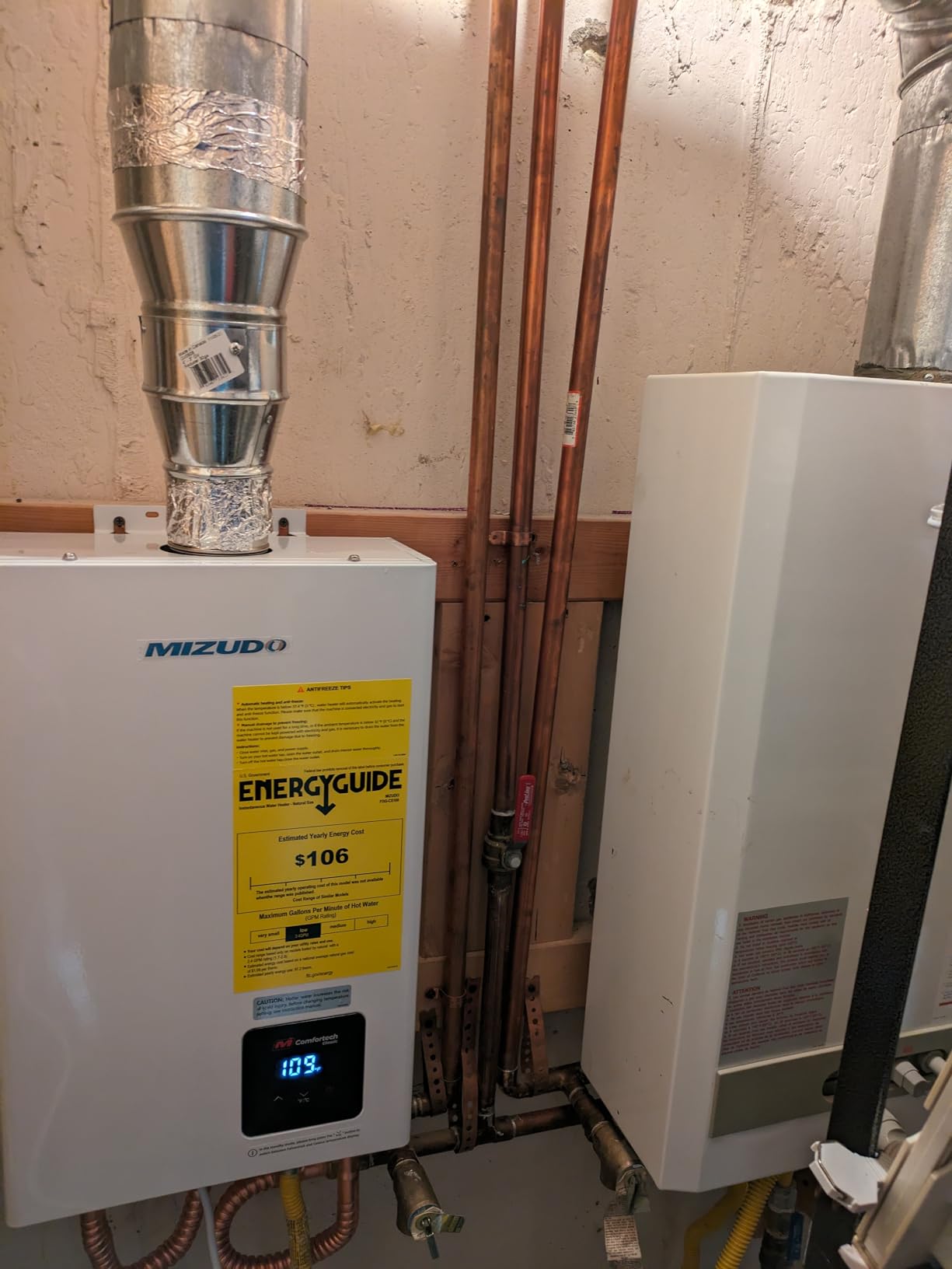 14kW Tankless Water Heater Electric, 240 Volt on Demand Hot Water Heater customer photo 2