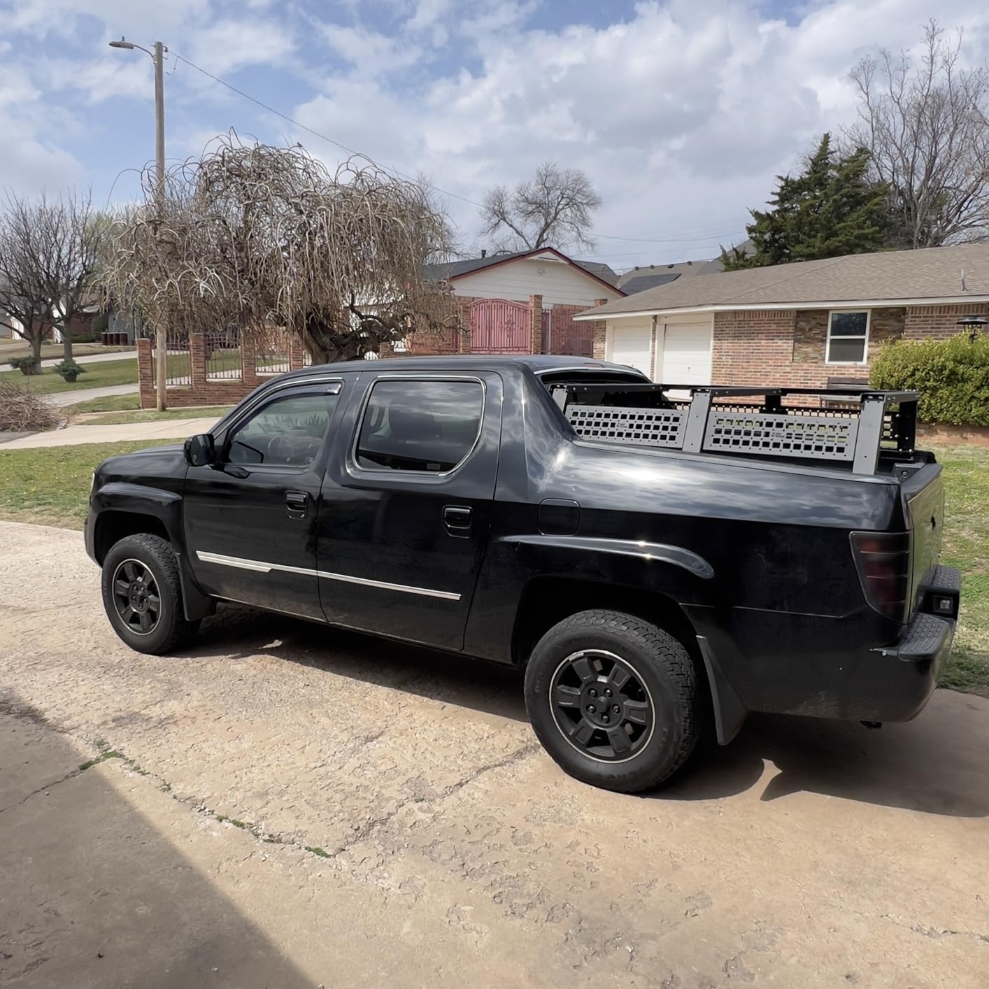 JOYTUTUS 24.6 Inch Full Size Truck Bed Rack with Foldable Molle Panel customer photo 1