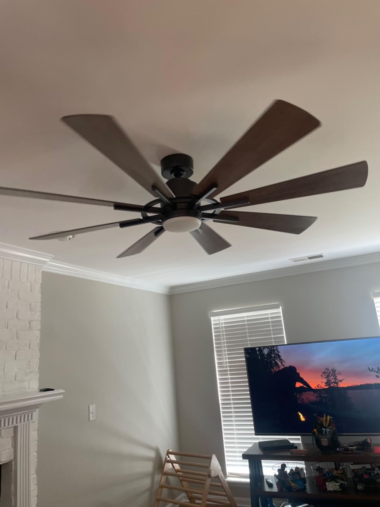 120 Inch Ceiling Fans Without Lights, Large Industrial HVLS Fan, 36000 CFM customer photo 2