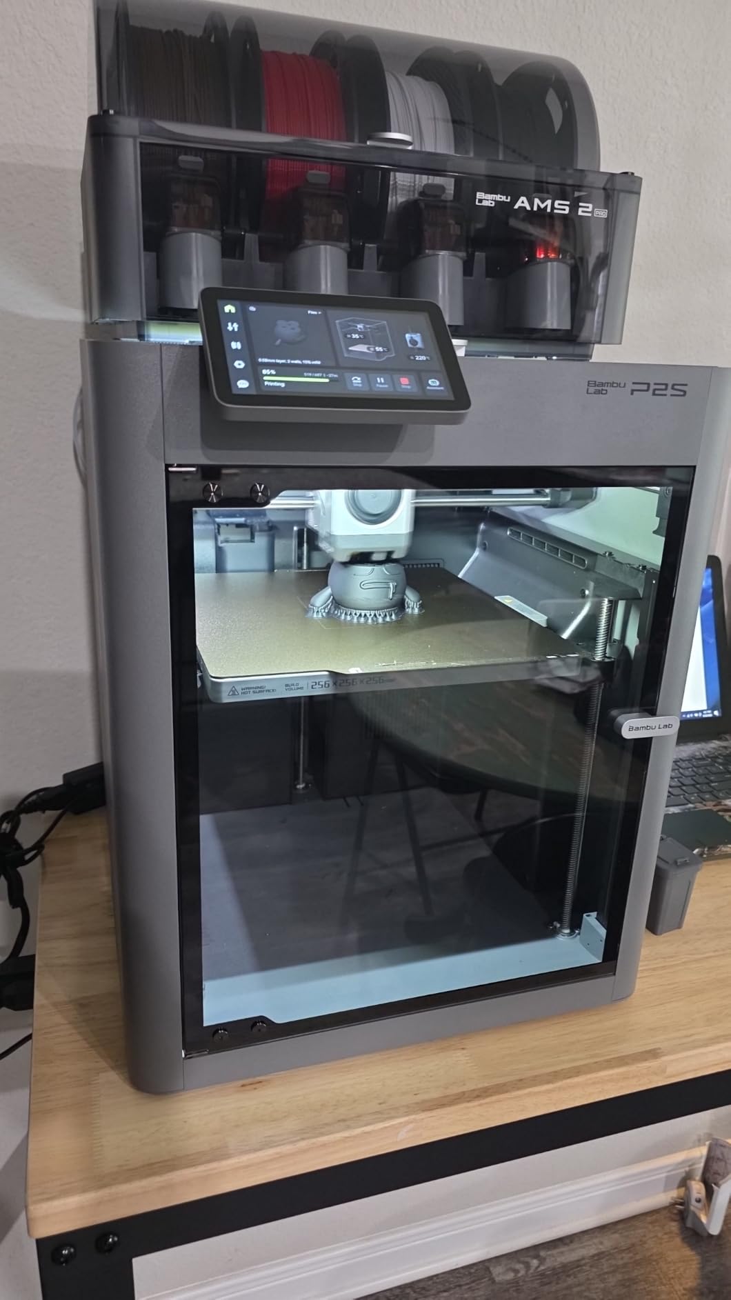 Bambu Lab P2S Combo, P2S 3D Printer & AMS 2 Pro, Multi-Color 3D Printing customer photo 2