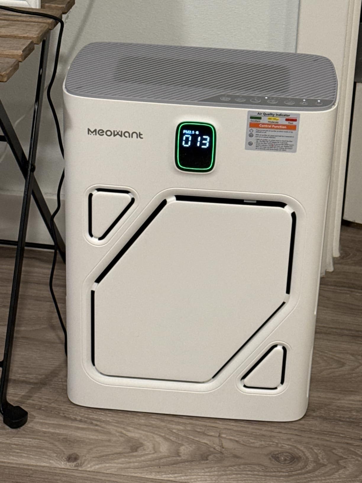 Meowant Pet Air Purifier for Home, Dual-sided Intake Air Purifier customer photo 1