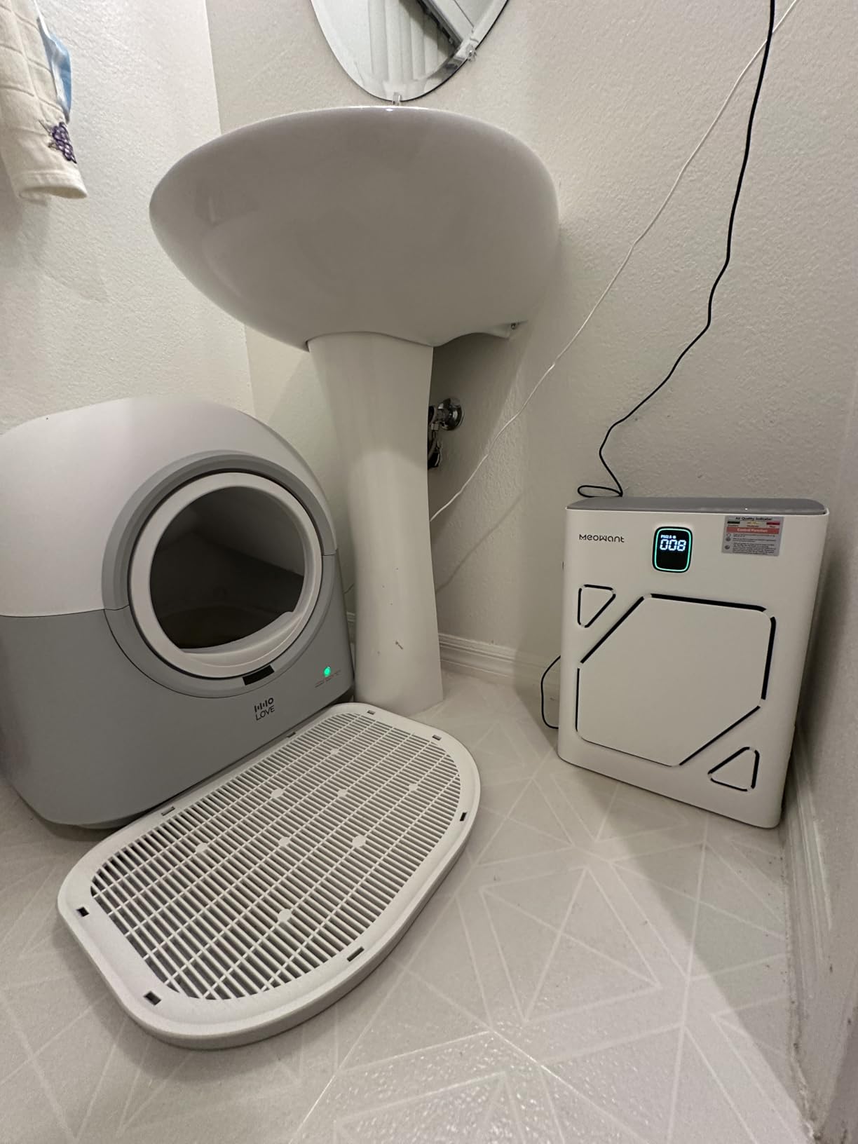 Meowant Pet Air Purifier for Home, Dual-sided Intake Air Purifier customer photo 2