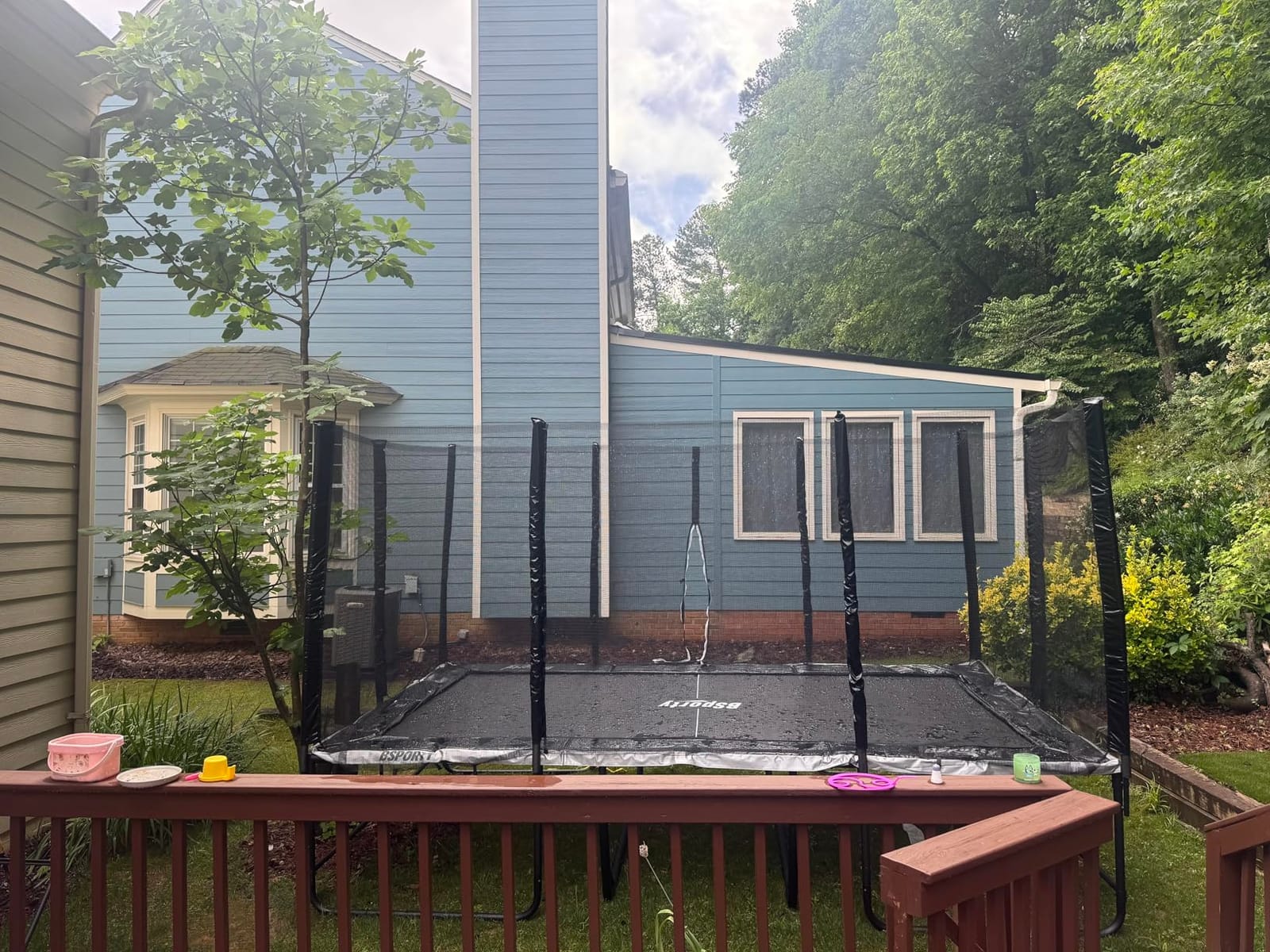 Ultra Rectangle Trampoline 8X14FT 2200LBS Weight Capacity Outdoor Square Gymnastics Heavy-Duty Trampolines with Full-Wrap Net Enclosure for Kids Adults customer photo 2