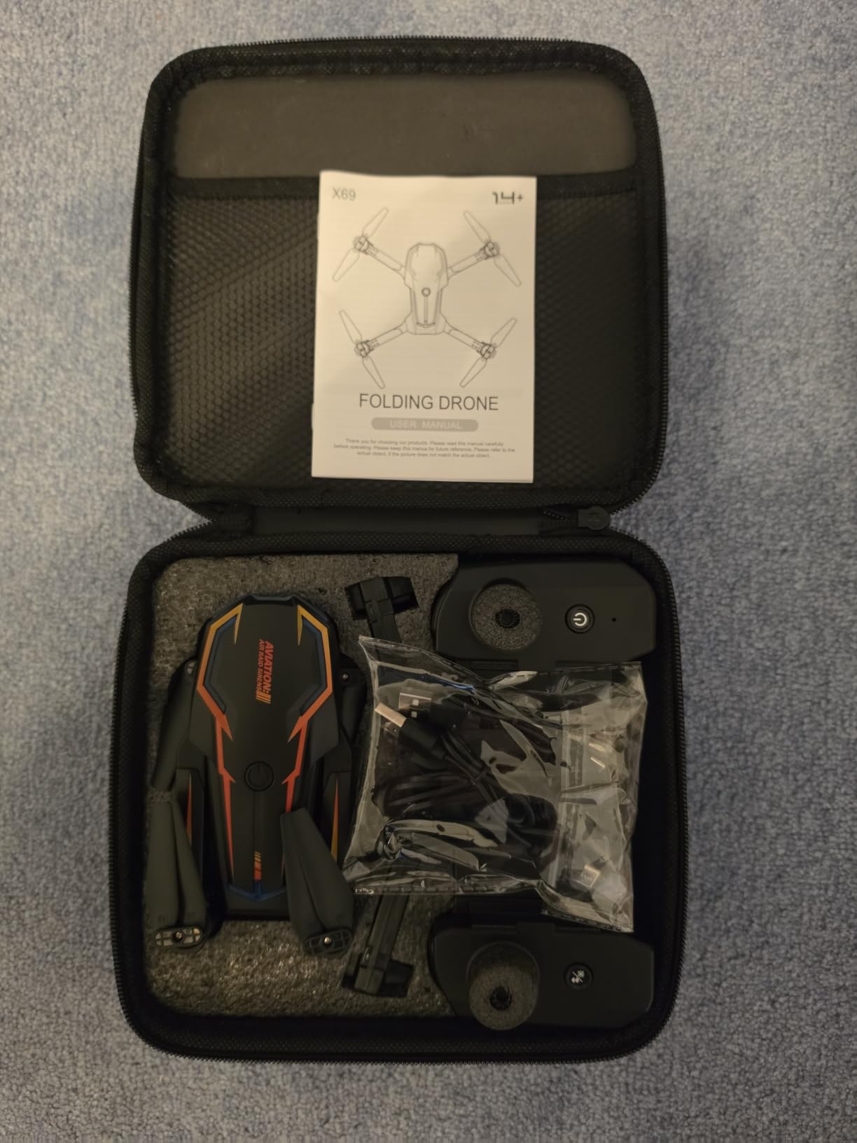 2K HD FPV Drone with Camera for Adults - Altitude Hold, One-Key Takeoff/Landing, 3 Speed Modes, Headless Mode, 2 Batteries, Foldable & Portable, Best Gifts for Beginners, Teen Boys & Girls customer photo 1