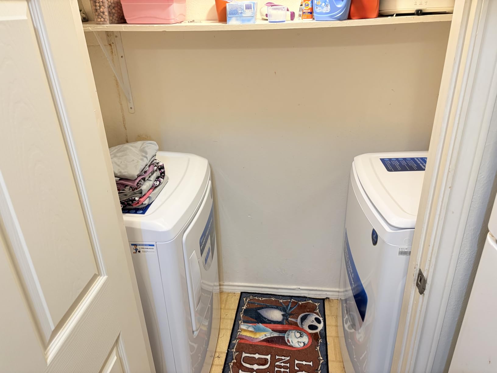 Midea White Top Load Washer and Dryer Pair 3.9 Cu Ft High Efficiency Washer and 6.7 Cu Ft Electric Dryer Bundle with 8 Cycles 4 Temperature Settings Dryer Vent Power Cable and 12 Month CPS Plan customer photo 1