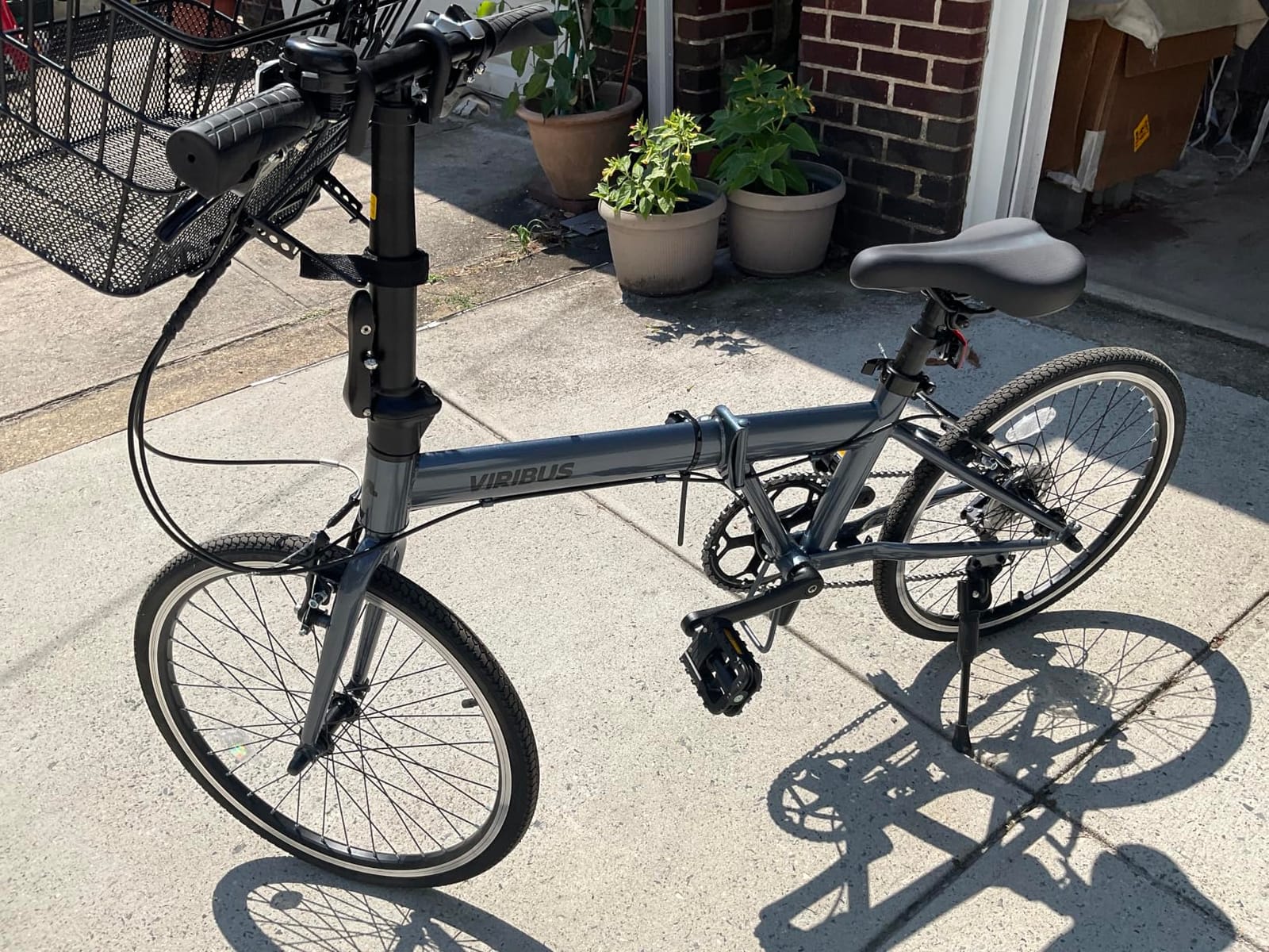 VIRIBUS Folding Bike, Lightweight Foldable Bicycle for Adults 20 inch customer photo 1