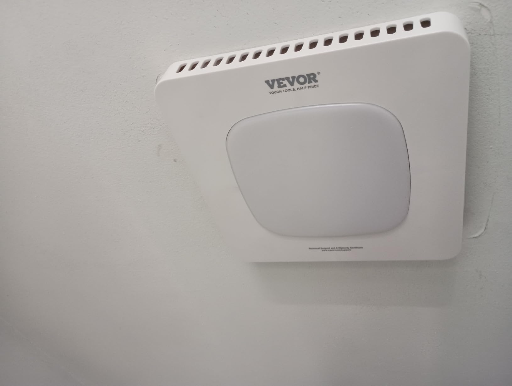 VEVOR Bathroom Exhaust Fan with Light and Heater, 80-90-110 CFM 1500W Bathroom Vent, 1.5 Sones Low-Noise, Premium DC Motor Ceiling Fan for Laundry Room, Storage Room, Home Ventilation, White customer photo 2