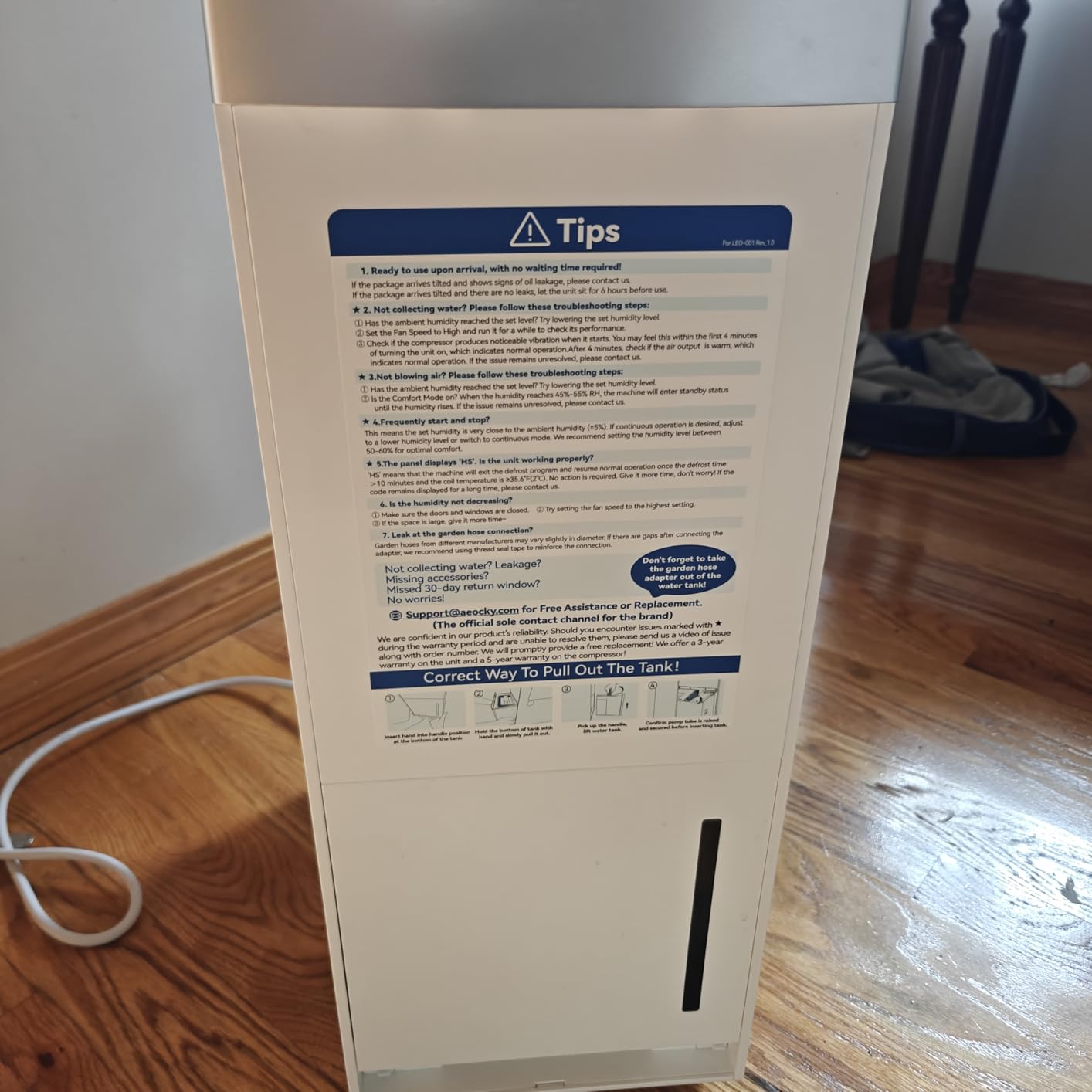 Dehumidifier with Pump Energy Star Most Efficient 2025 AEOCKY 4500 Sq.Ft customer photo 2