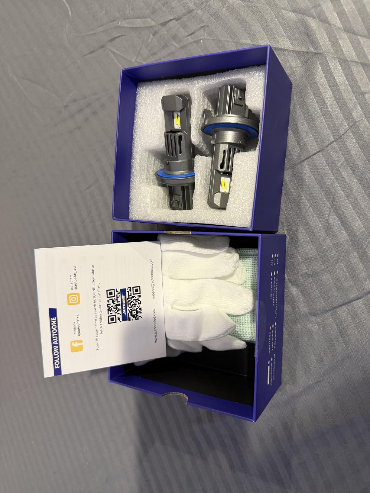 AUTOONE 9007/HB5 LED Bulb Hi Lo 50000LM for Automotive Halogen 9007 Light, 1:1 Size 99% Compatibility, Plug-N-Play, 70,000+H Longer Lifespan customer photo 2