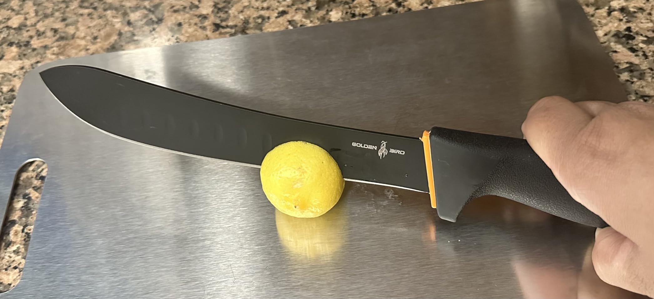 Golden Bird 6 Inch Curved Boning Knife for Meat Cutting with Non‑Slip Grip customer photo 2