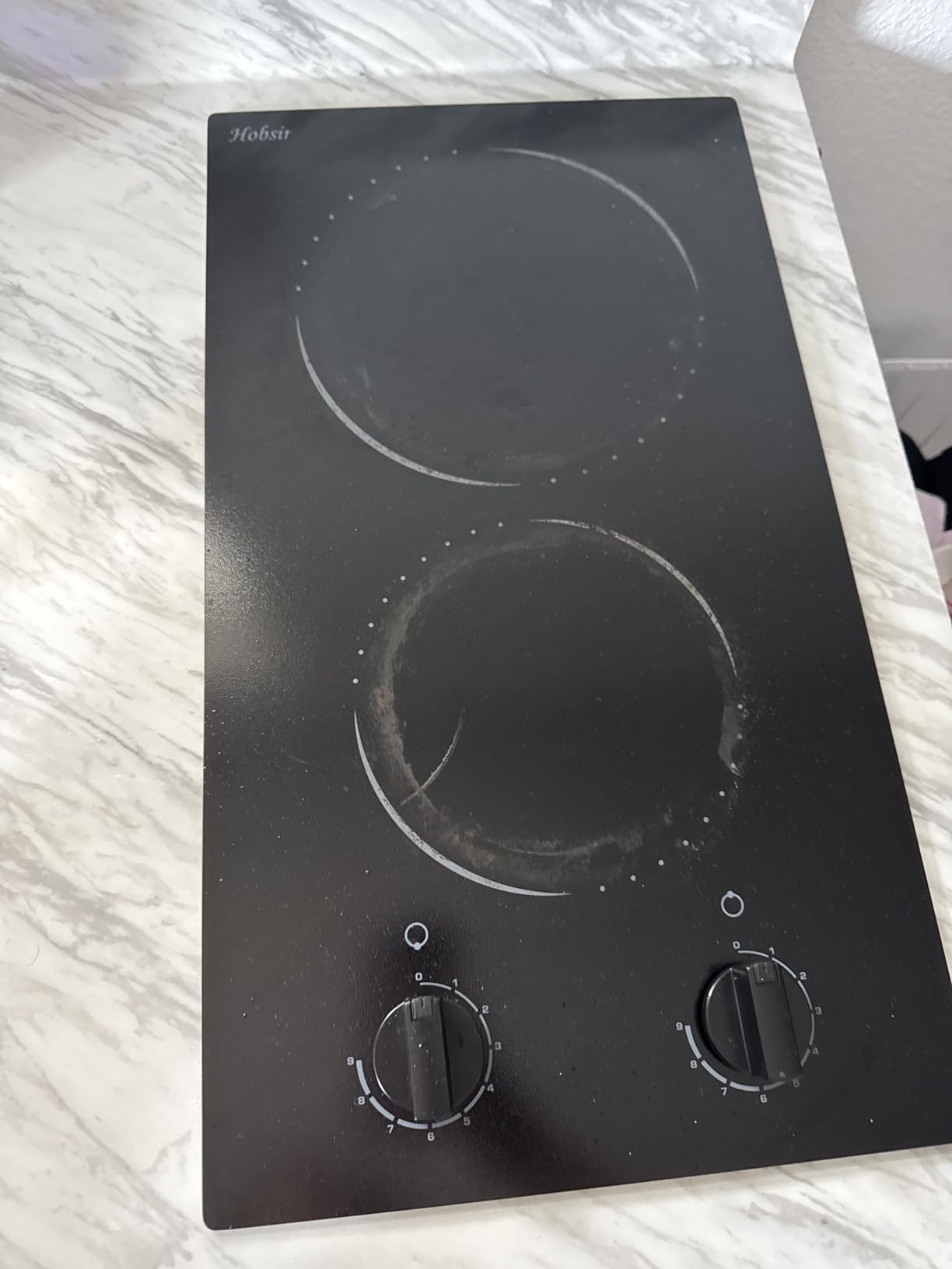 Hobsir 36 Inch Electric Cooktop with Downdraft Extractor, 4 Burners 7400W customer photo 2