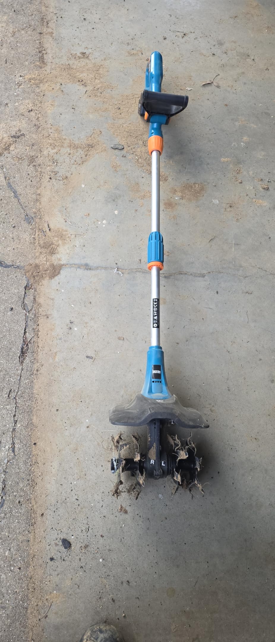 Seesii Cordless Tiller Cultivator, 20V Electric Tiller for Gardening customer photo 1