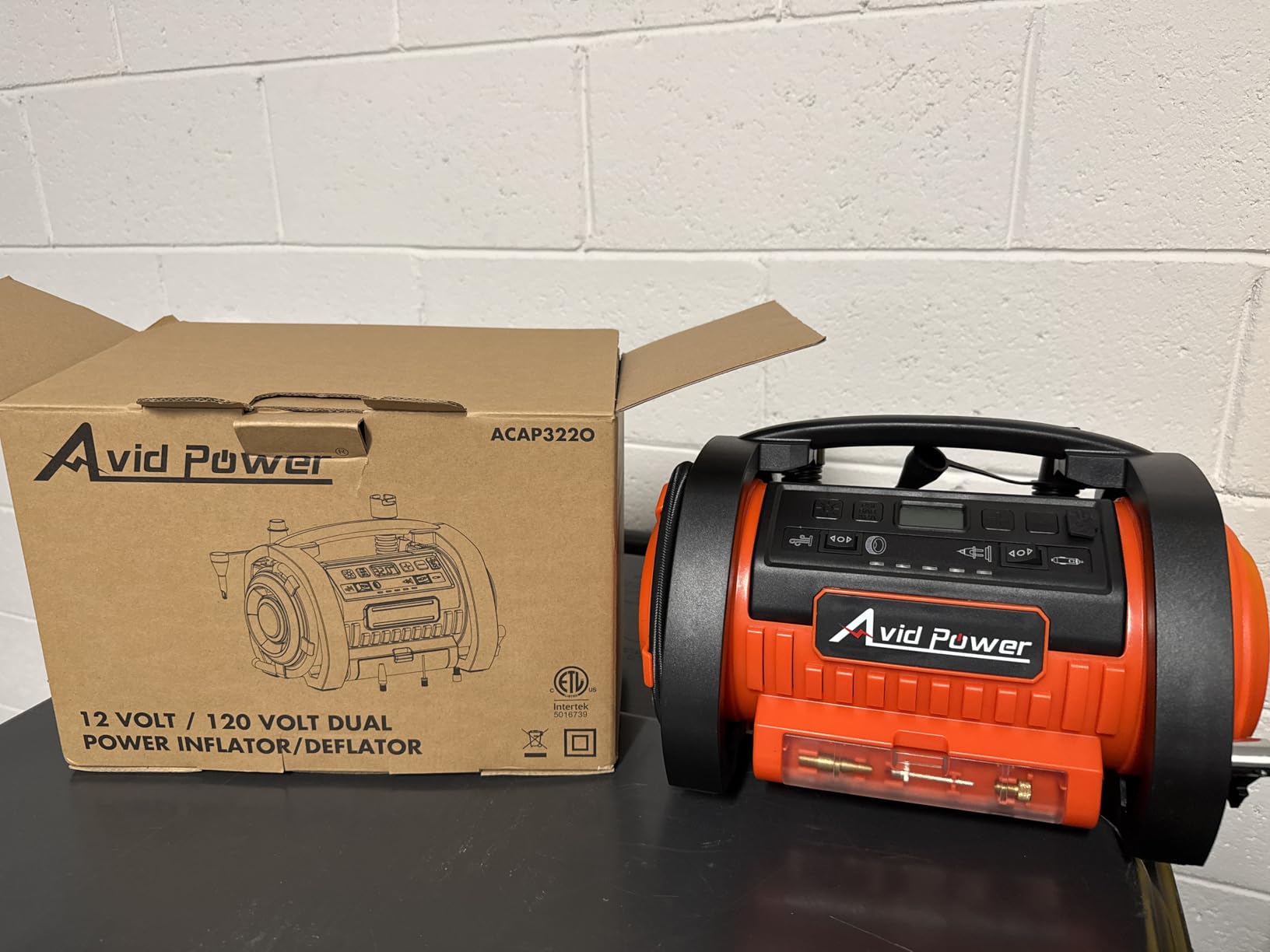 AVID POWER Portable Tire Inflator Air Compressor, 110V AC/12V DC Dual Power customer photo 1