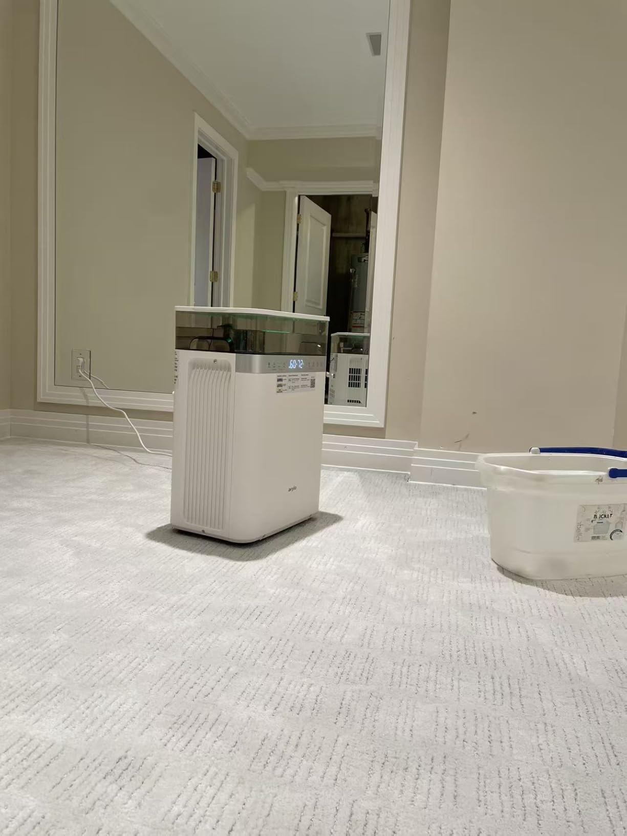 avylo Dehumidifier for Basement with Pump and Hose, Max 90 Pints/D, White customer photo 1