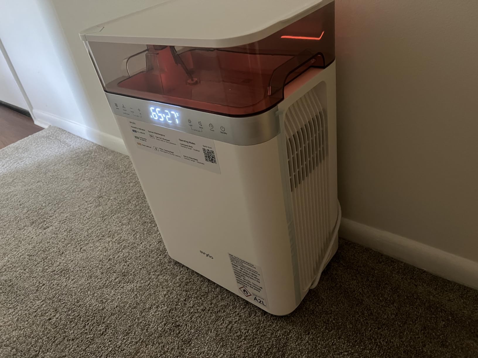 avylo Dehumidifier for Basement with Pump and Hose, Max 90 Pints/D, White customer photo 2