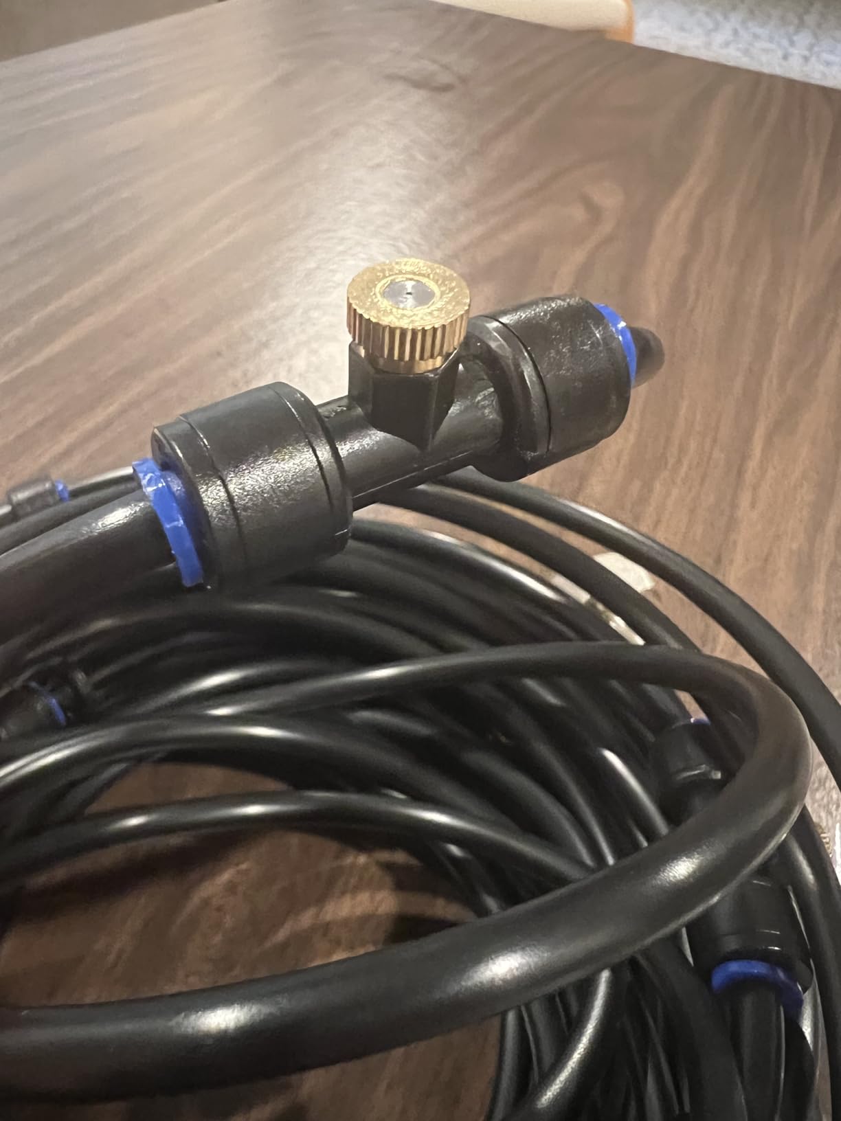 Mellbree Misters for Outside Patio 60FT/18M, Pre-Assembled Misting Cooling System with 19 Brass Nozzles & 3/4
