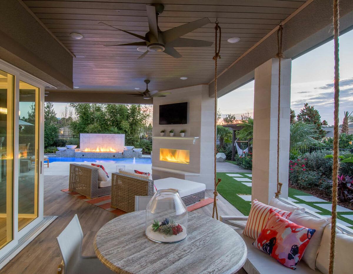 DREO Smart Tower Fan for Indoor & Outdoor Use, 33 ft/s High Velocity, 20 dB customer photo 1