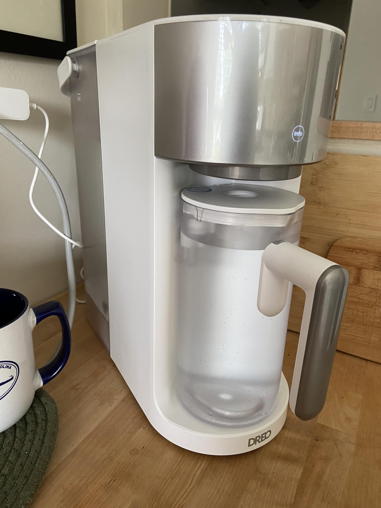 DREO Reverse Osmosis Water Filter Countertop, RO Filtration System, 3:1 Pure to Drain, TDS & Filter Life & 2 Autofill Pitchers, Install-Free, Self-Cleaning Water Purifier, RO Water Filter customer photo 2