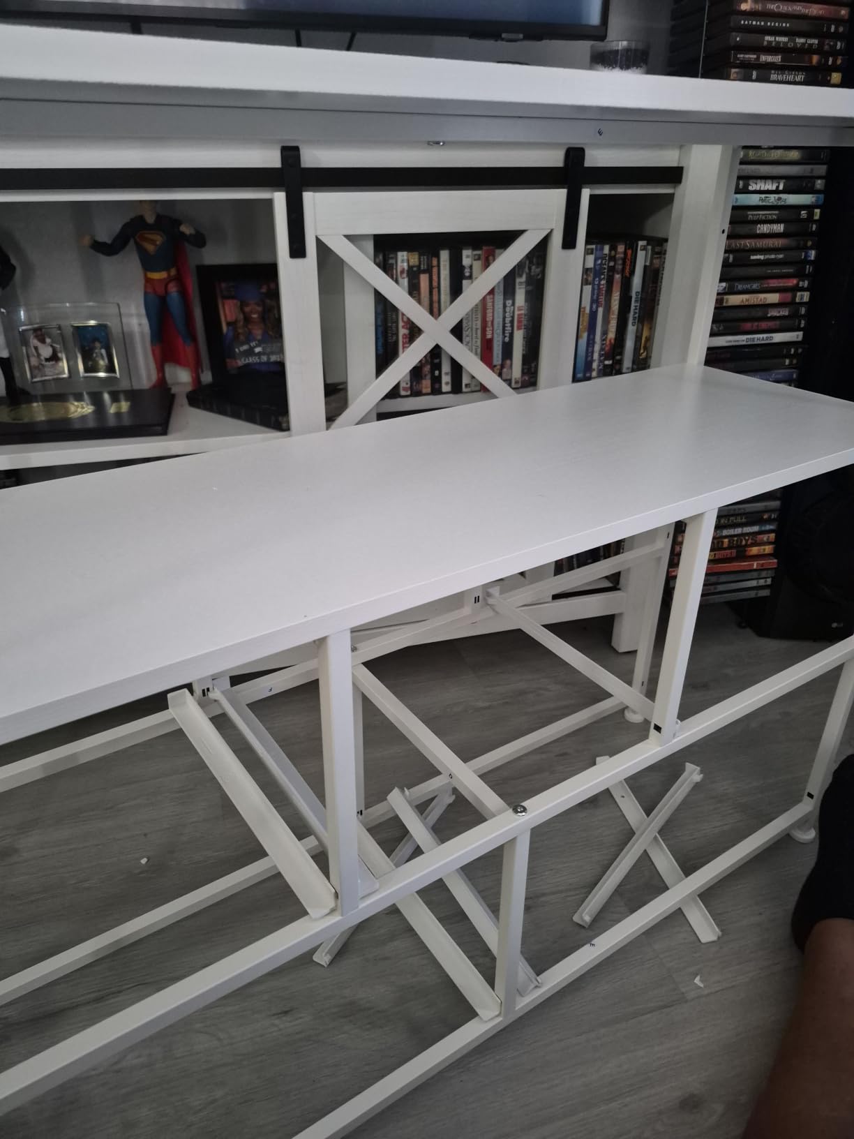 DUMOS TV Stand Dresser, Media Console with Storage Drawers, TV Table customer photo 1