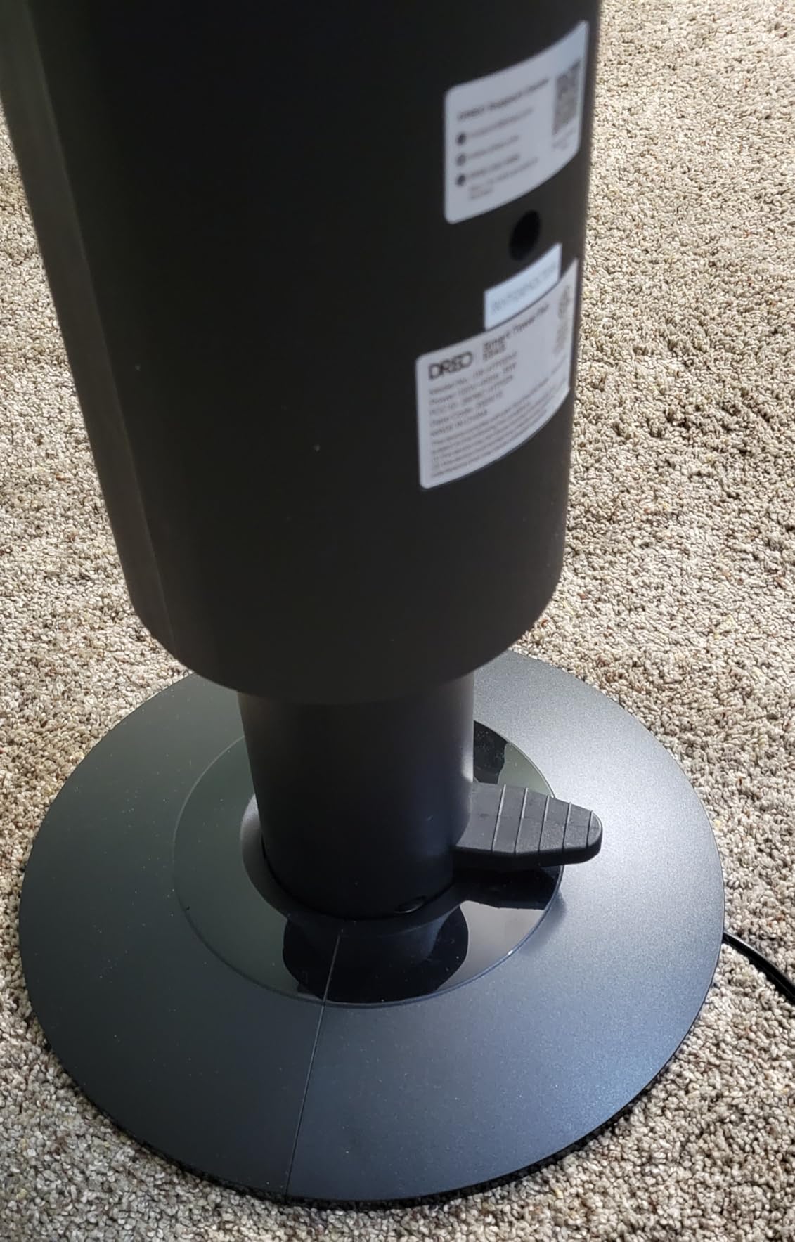 DREO Smart Tower Fan for Bedroom, 40”-45” Adjustable Height, 9 Speeds | 28 ft/s Velocity, Quiet Fan with DC Motor, 4 Modes, 90°Oscillating Standing Fan, 12H Timer for Home, APP and Voice Control customer photo 1