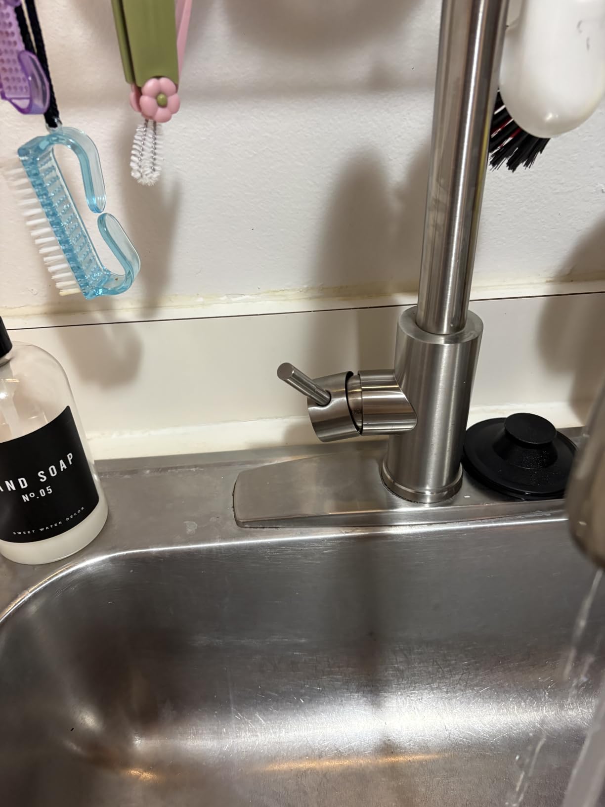 FORIOUS Touch Activated Kitchen Faucets Pull Down Sprayer, Brushed Nickel customer photo 2
