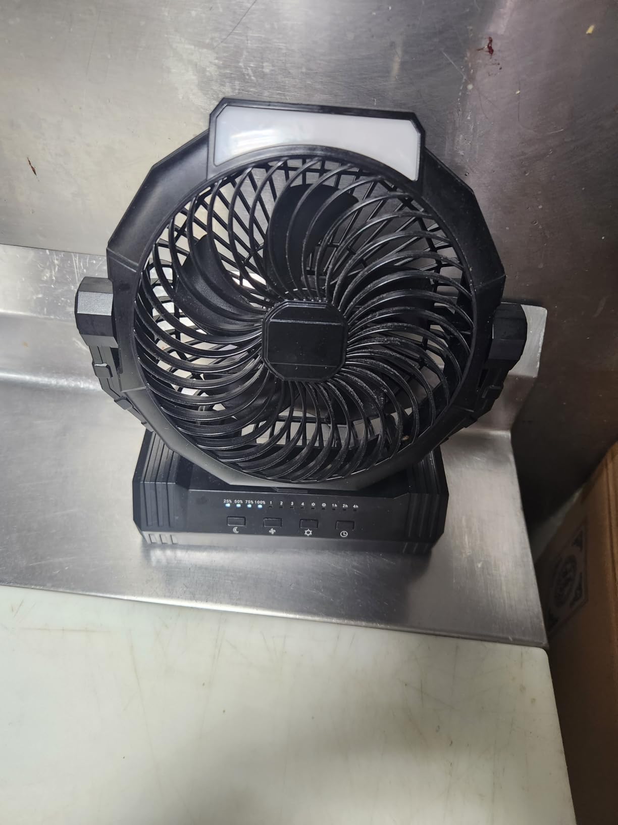 KopBeau Portable Camping Fan, 20000mAh Battery Operated Tent Fan with Light customer photo 2