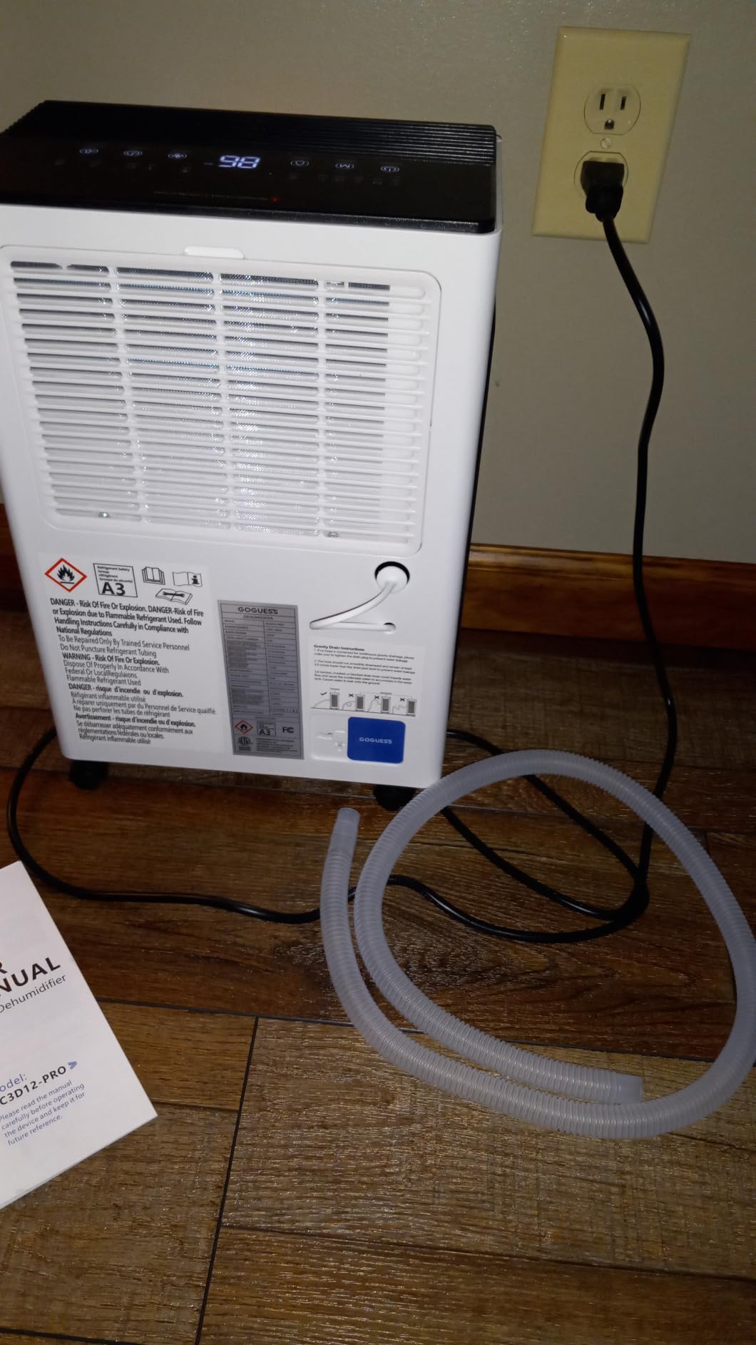1600 Sq.Ft Compressor Dehumidifier for Basement, Max 21 Pint/Day customer photo 2
