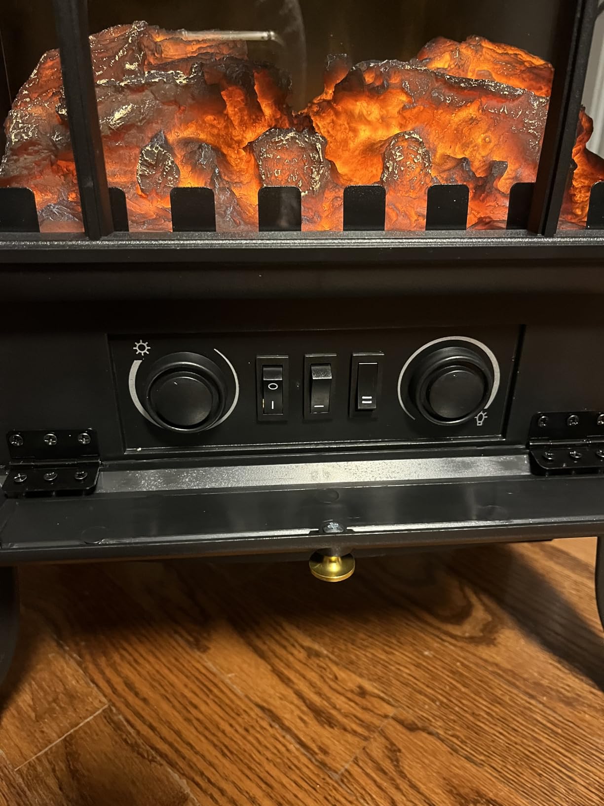 ZAFRO Electric Fireplace Stove with Dual Heat & Flame-Only Mode, 5100 BTU customer photo 1