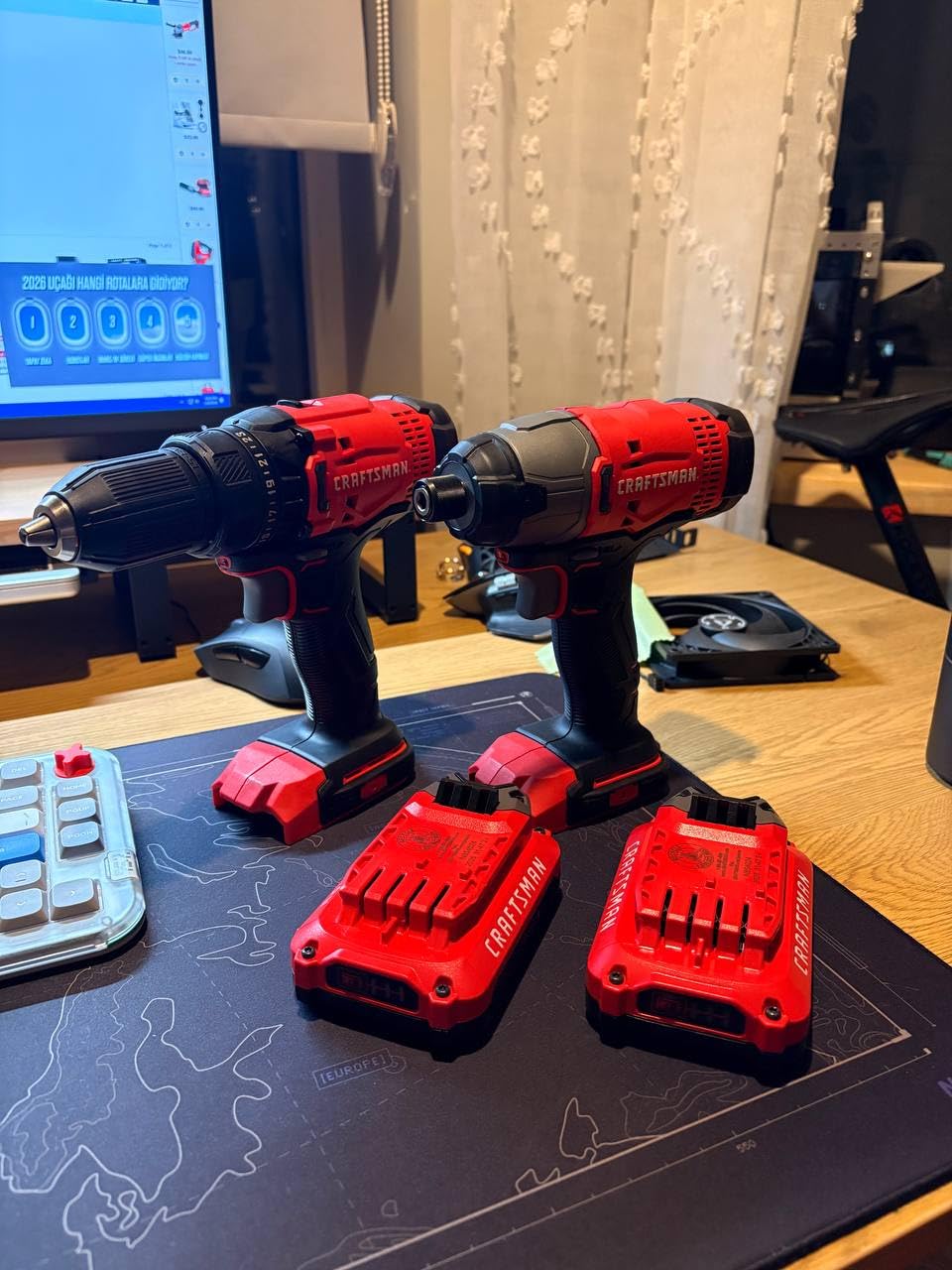 CRAFTSMAN V20 Cordless Drill Driver and Impact Driver, 2 x 2Ah Lithium Ion Battery and Charger, Two Power Tools, 1700 RPM 1/2 In. Electric Drill, 1800 Torque 1/4 Impact Screwdriver (CMCK201D2) customer photo 2