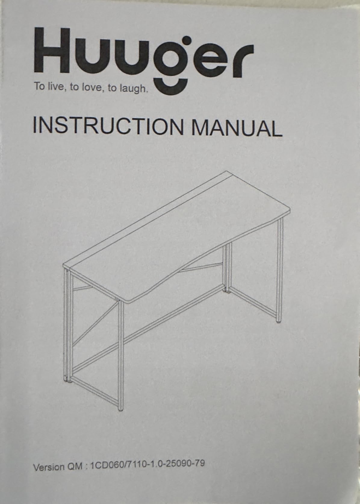 Huuger Folding Desk for Small Spaces, 23.6 Inch Foldable Computer Table customer photo 1