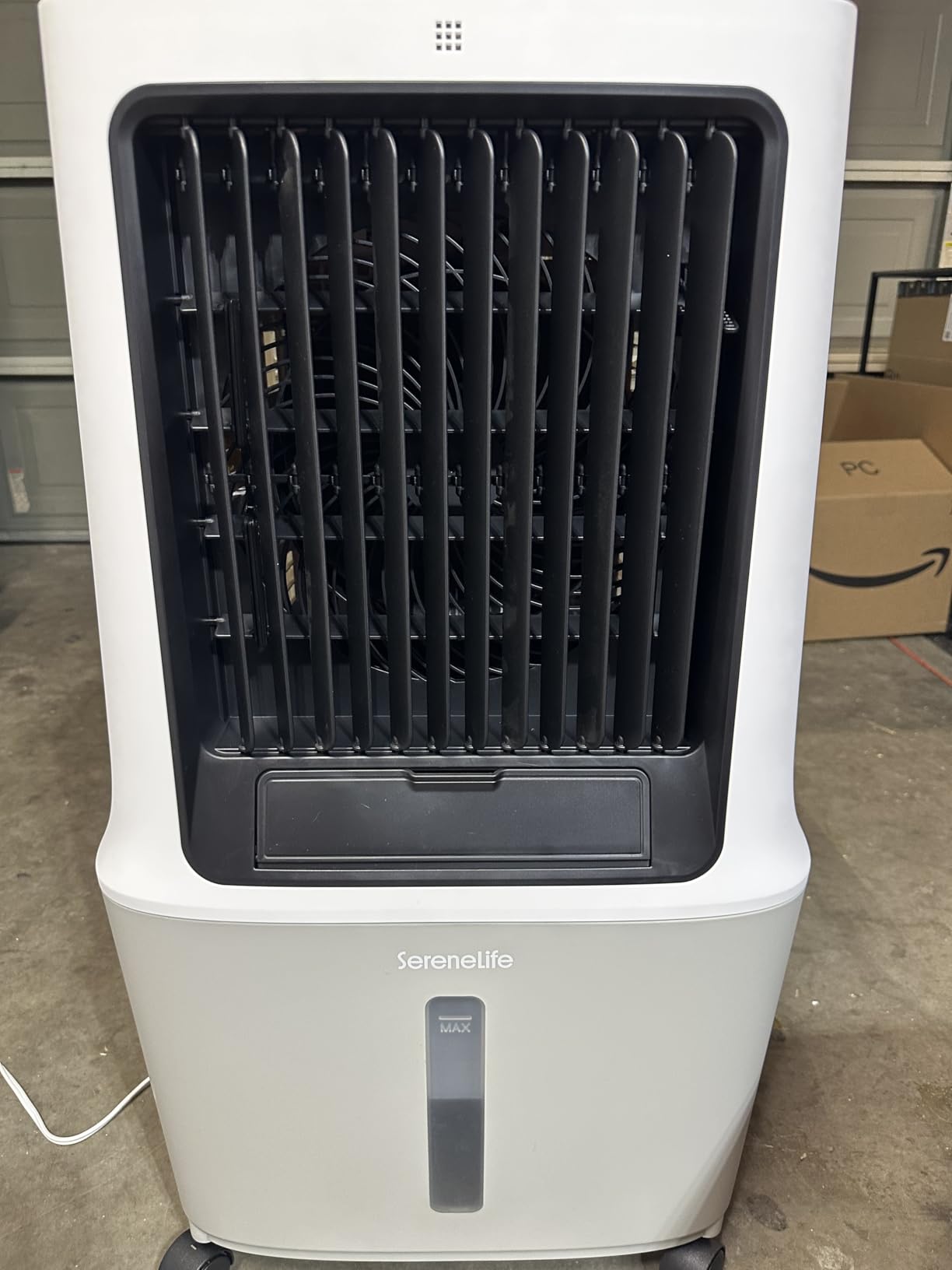 SereneLife Portable Swamp Cooler with 12000 CFM Power - Industrial Evaporative Air Cooler for Large Indoor & Outdoor Spaces, 150 L Tank, 60° Oscillation, 12-Hour Timer, Wi-Fi & Remote Control customer photo 2
