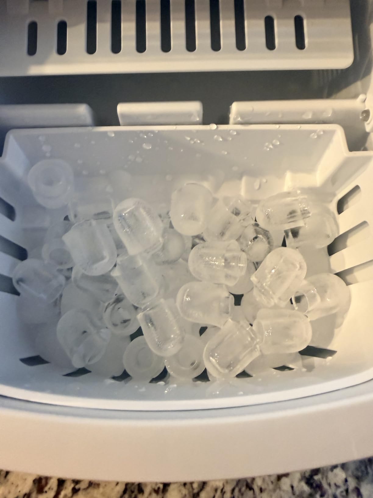 COWSAR Nugget Ice Maker Countertop, Soft Chewable Pellet Ice Maker Machine with Self-Cleaning Function, 35Lbs/24H, Ready in 7 Mins, Portable Countertop Ice Makers for Home, Office, Stainless Steel customer photo 1