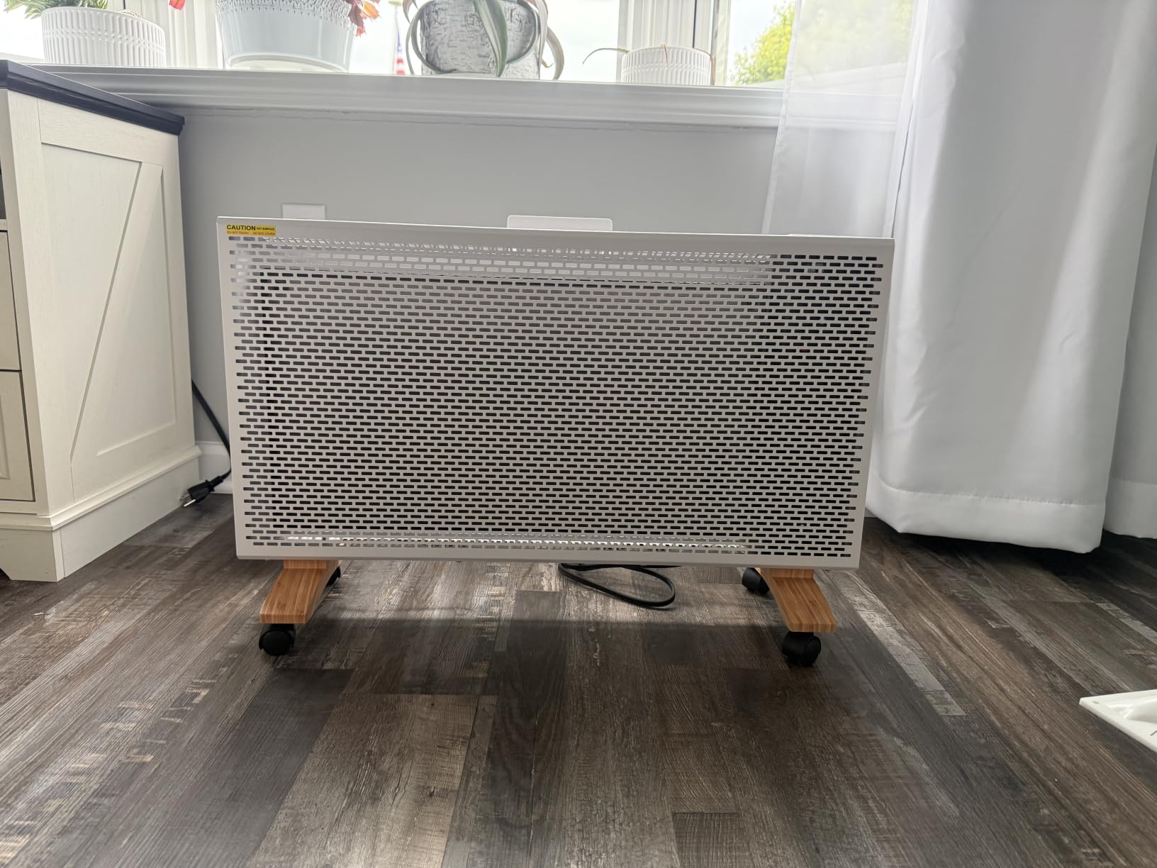 Pasapair 1500W Mica Panel Space Heater, WiFi App & Alexa, Wall or Floor customer photo 1