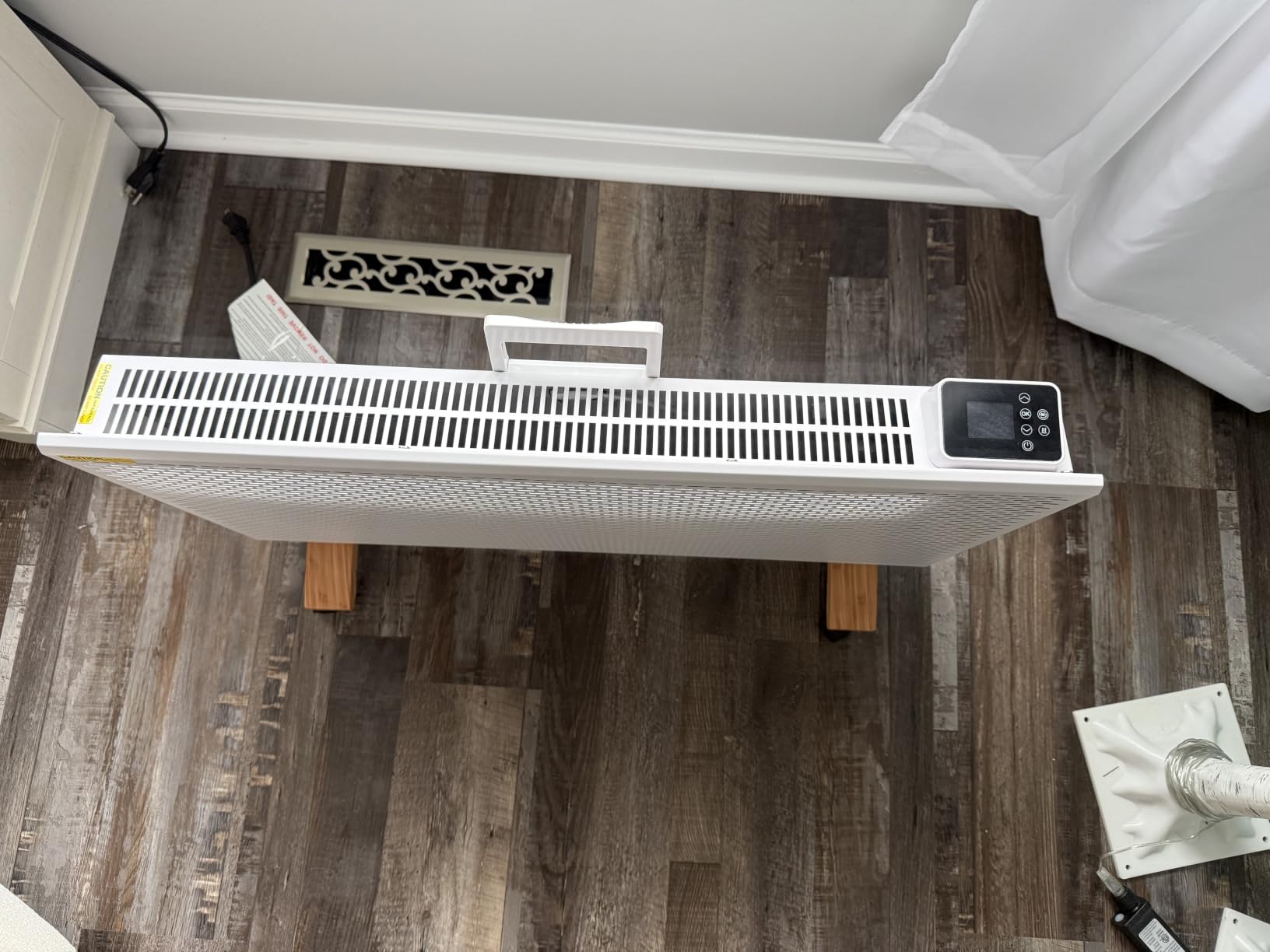 Pasapair 1500W Mica Panel Space Heater, WiFi App & Alexa, Wall or Floor customer photo 2