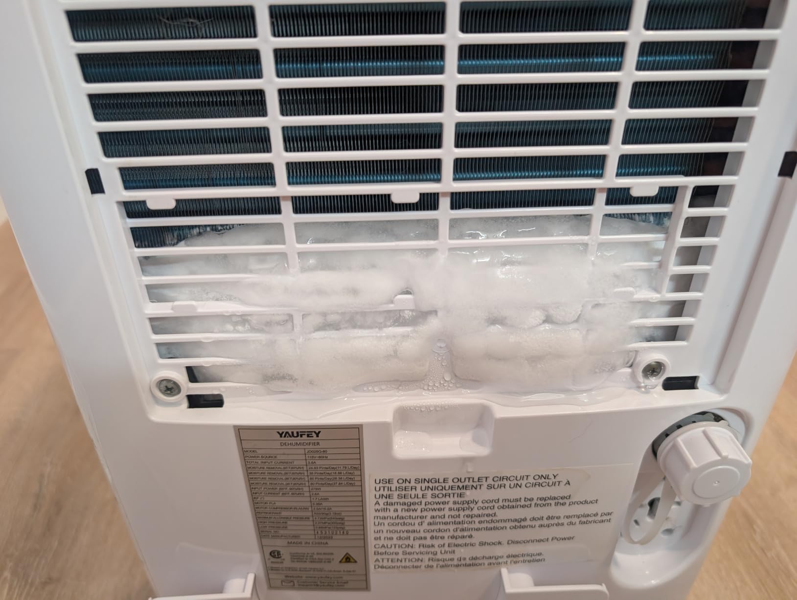 Yaufey 150 Pint Dehumidifier with Upward Drainage for Basement 8500 Sq. Ft. customer photo 2