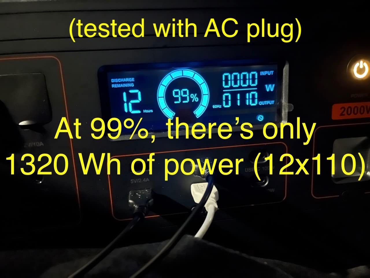 1000W Portable Power Station & 200W Foldable Solar Panel Generator Kit customer photo 1