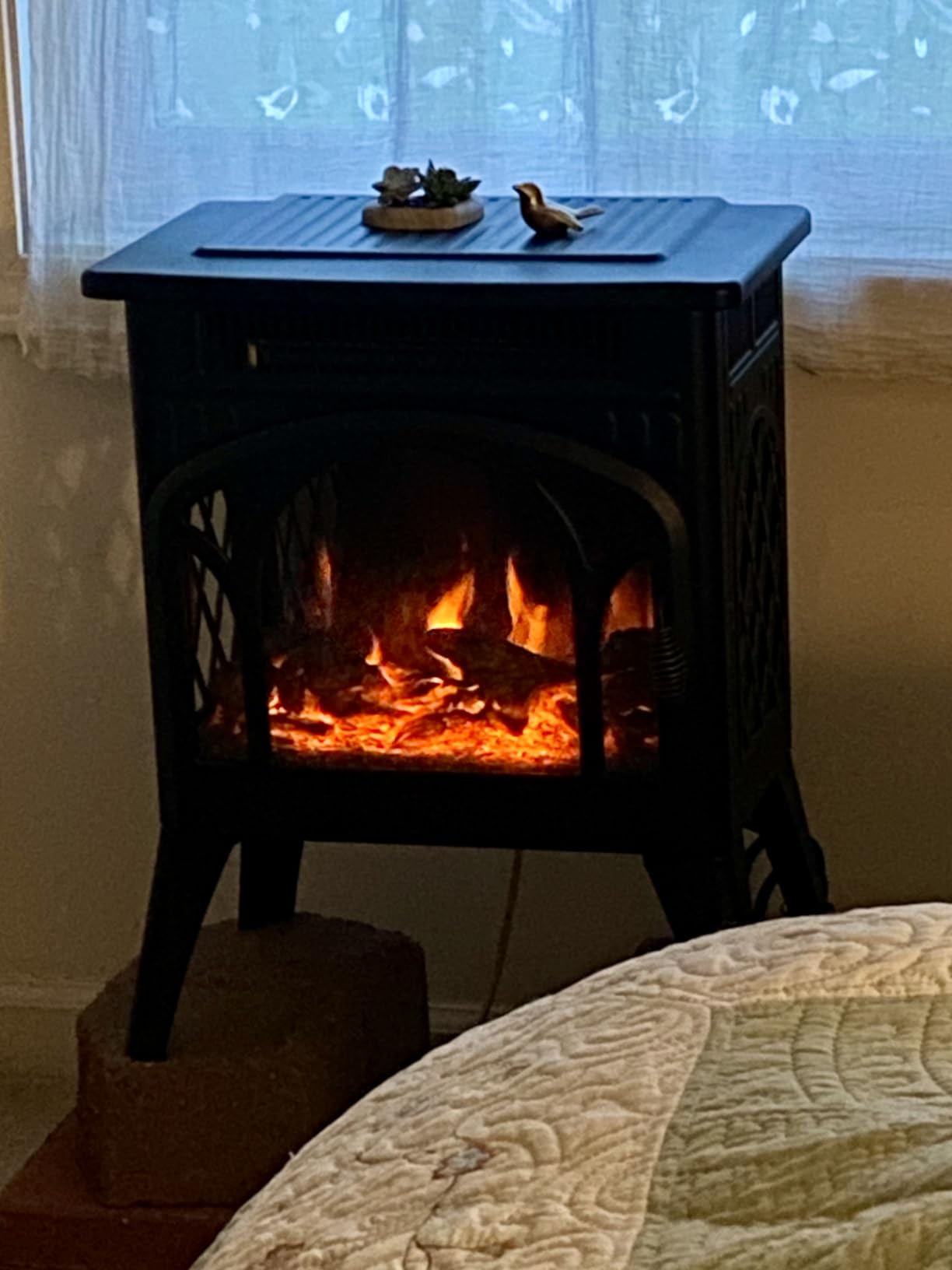 Electactic 1500W Infrared Electric Fireplace Stove 24.3