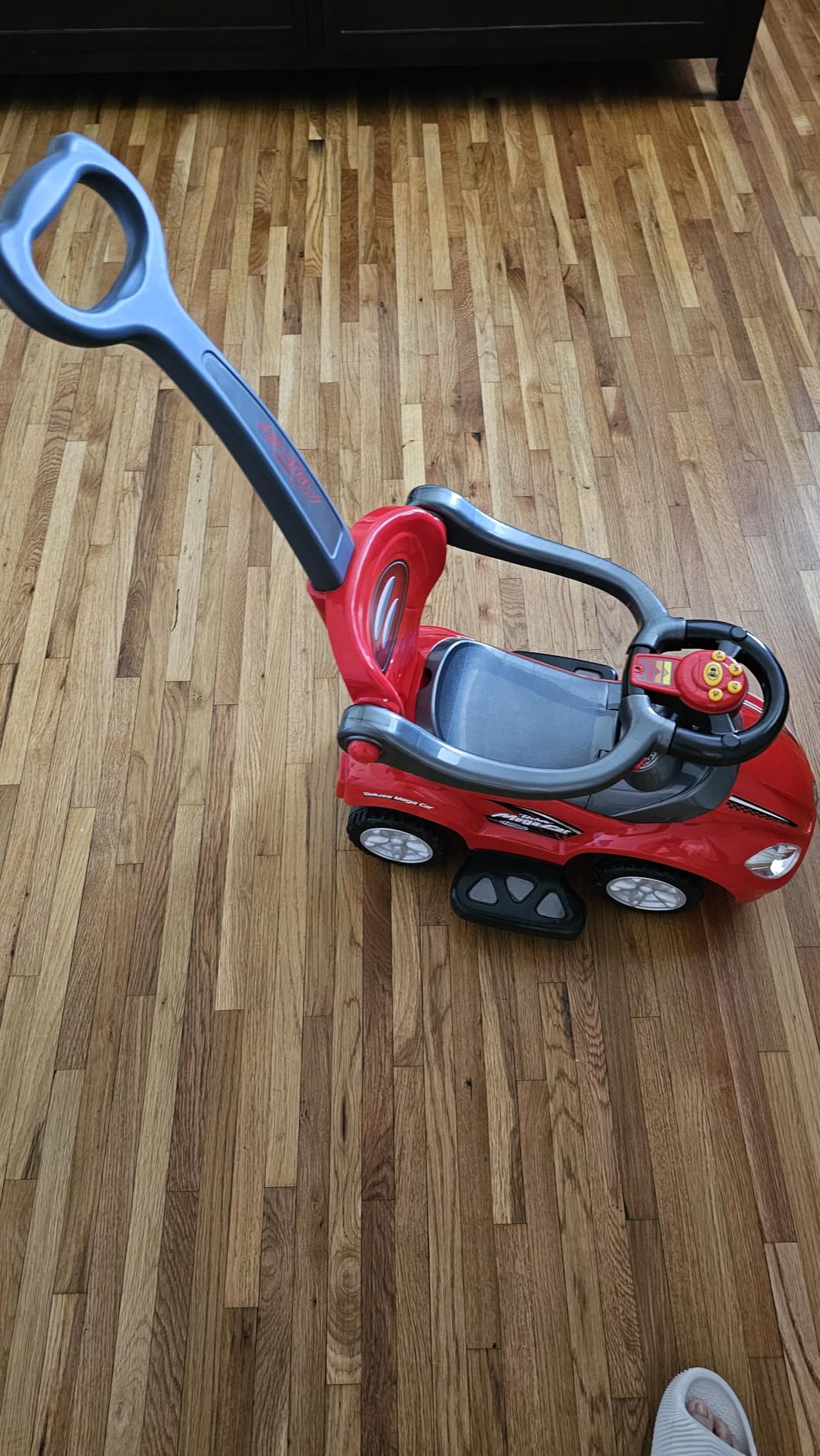 Best Choice Products Kids 3-in-1 Push and Pedal Car Toddler Ride On w/Handle, Horn, Music - Black customer photo 1