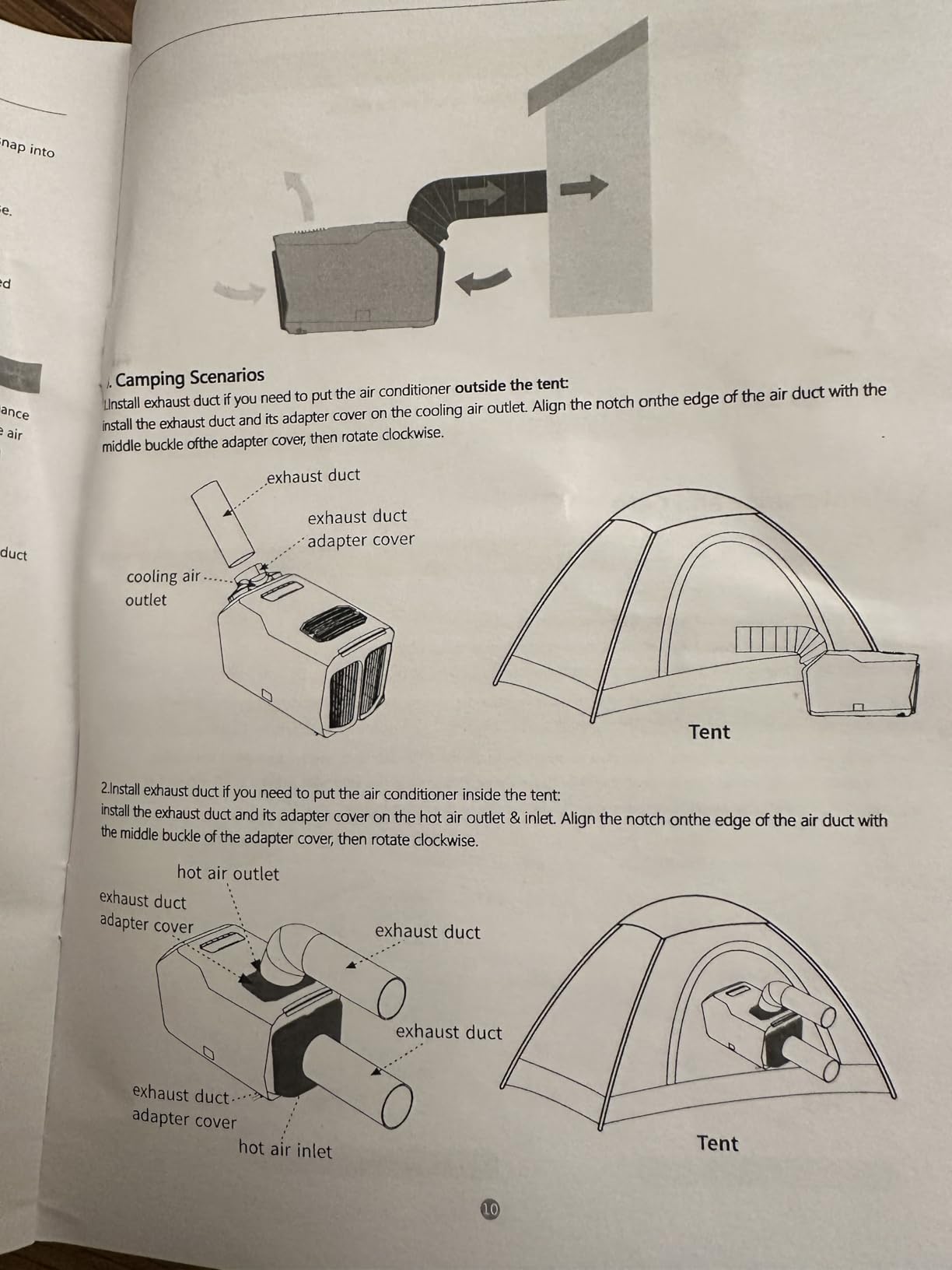 Dual Hose 6800 BTU Portable Camping Tent Air Conditioner & Heating customer photo 2