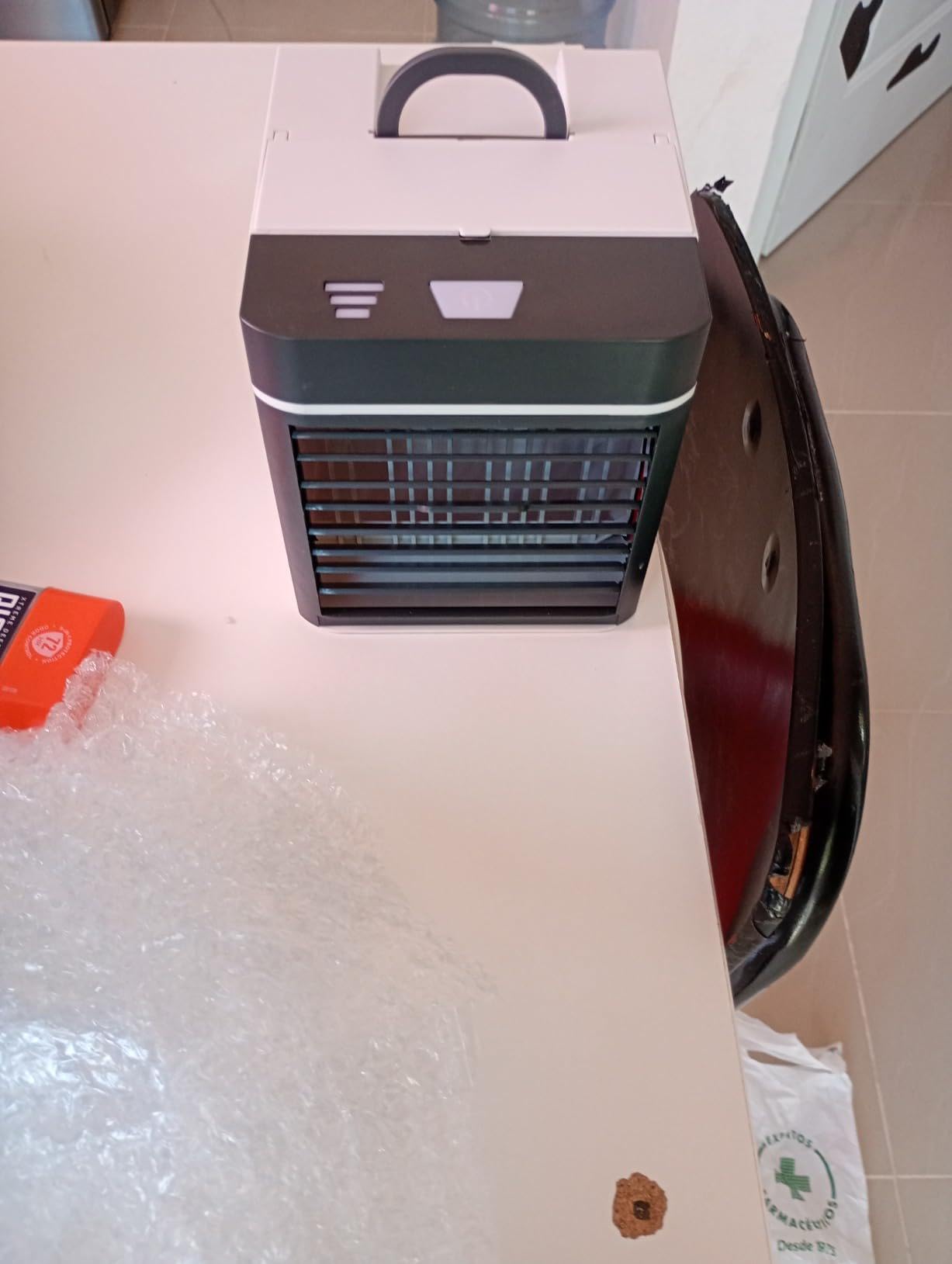 Portable Air Conditioners, Mini Air Cooler with 3 Speeds, Anti-leakage Water Personal Ice Air Conditioner for Room Desk Office Home Tent(W-11) customer photo 2