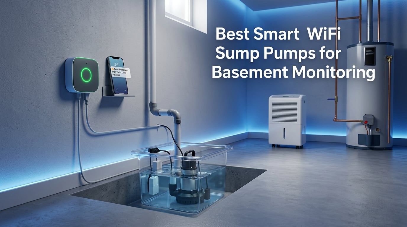 Best Smart WiFi Sump Pumps for Basement Monitoring