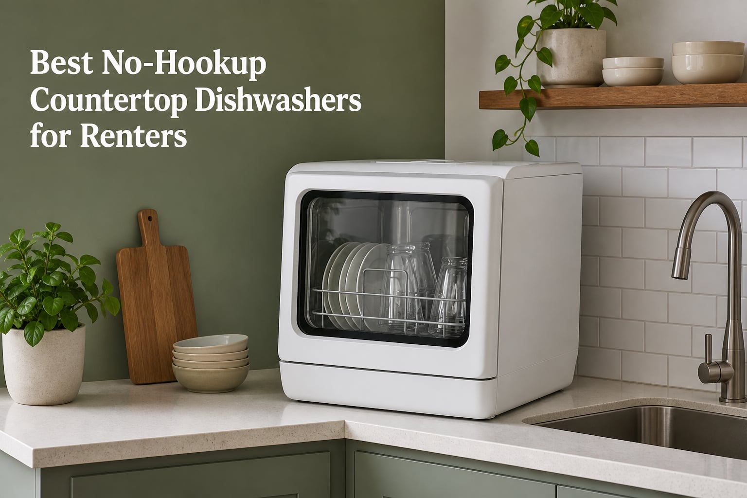 Best No-Hookup Countertop Dishwashers for Renters