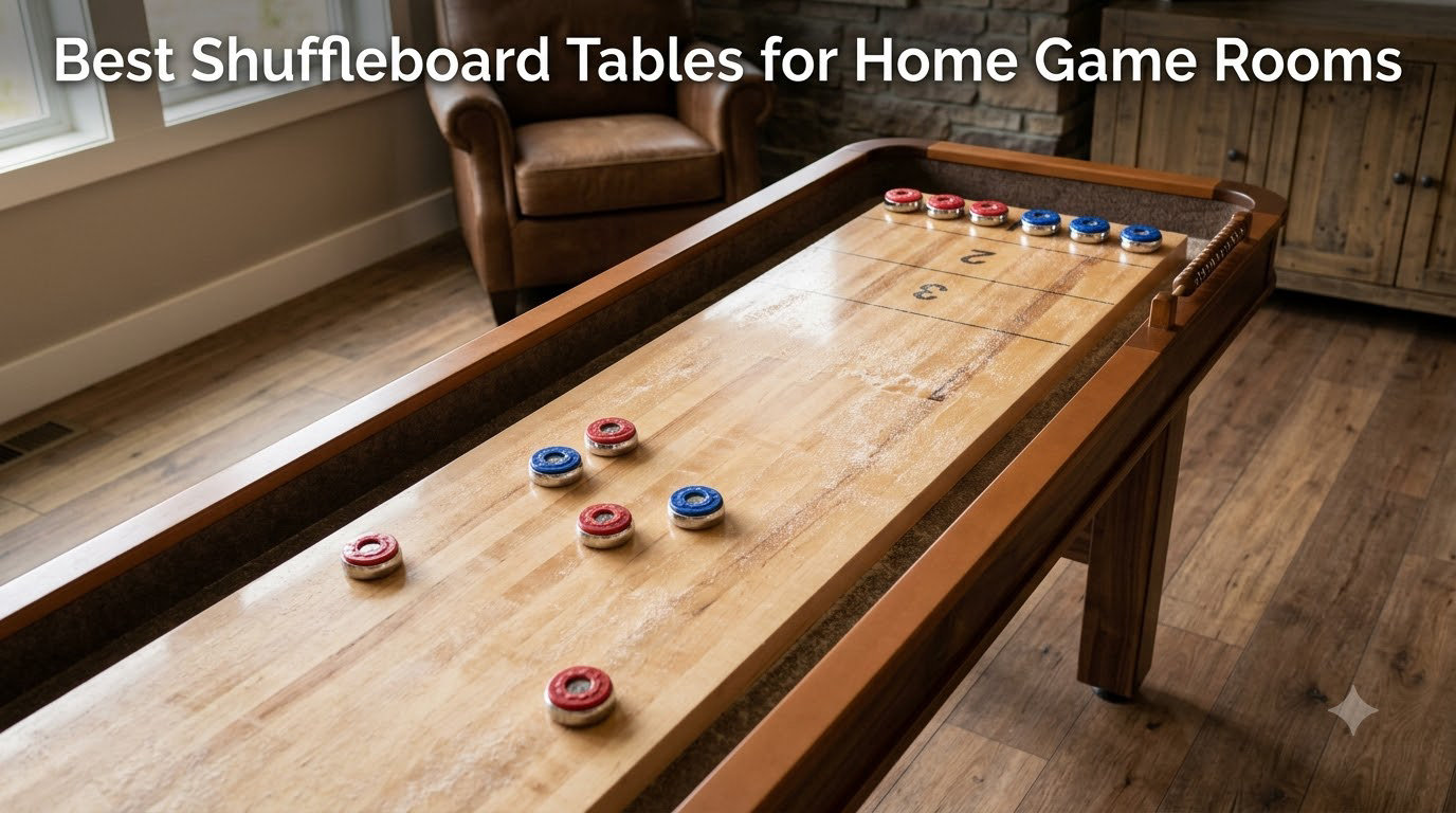 Best Shuffleboard Tables for Home Game Rooms