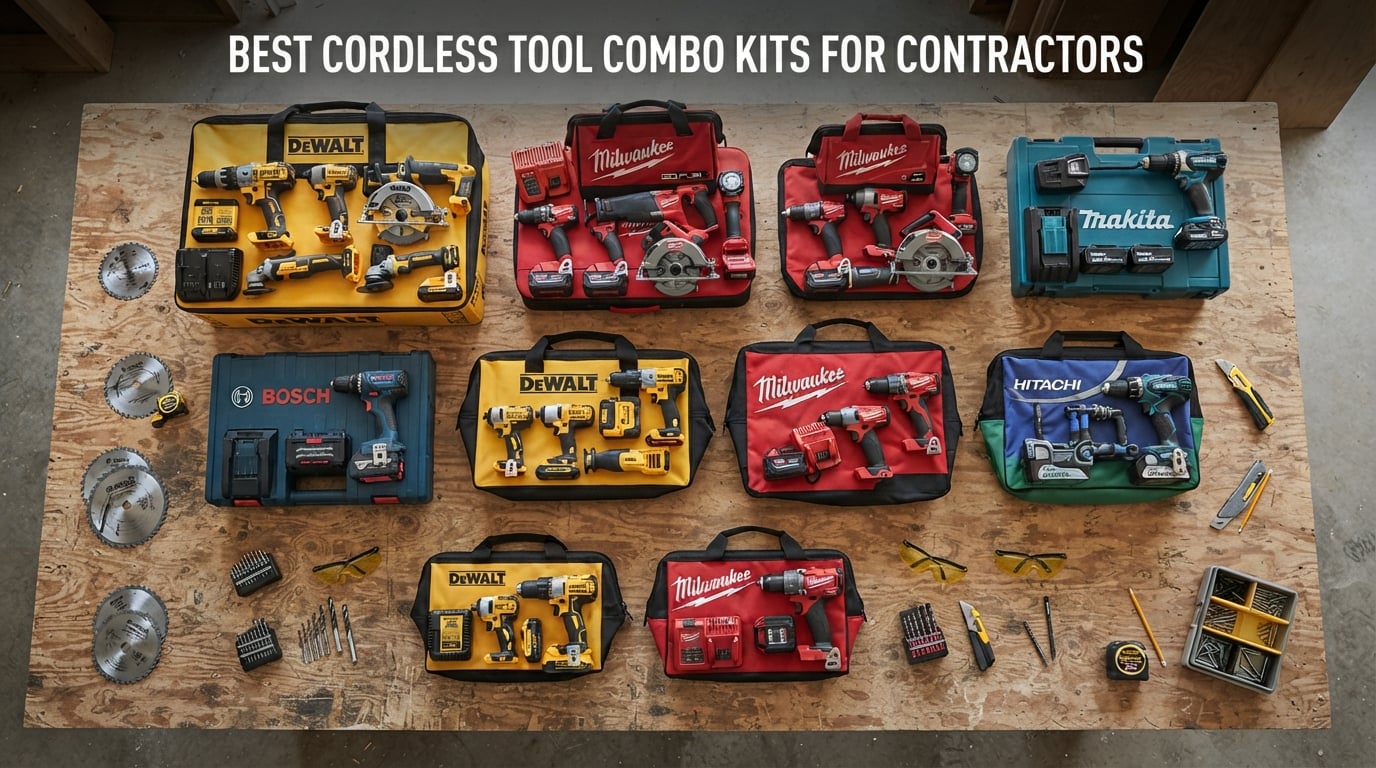Best Cordless Tool Combo Kits for Contractors
