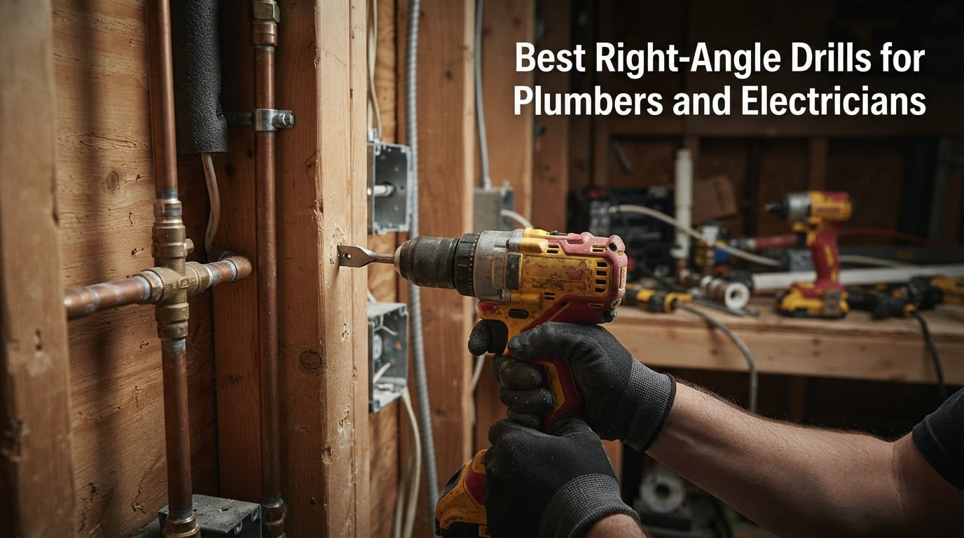 Best Right-Angle Drills for Plumbers and Electricians