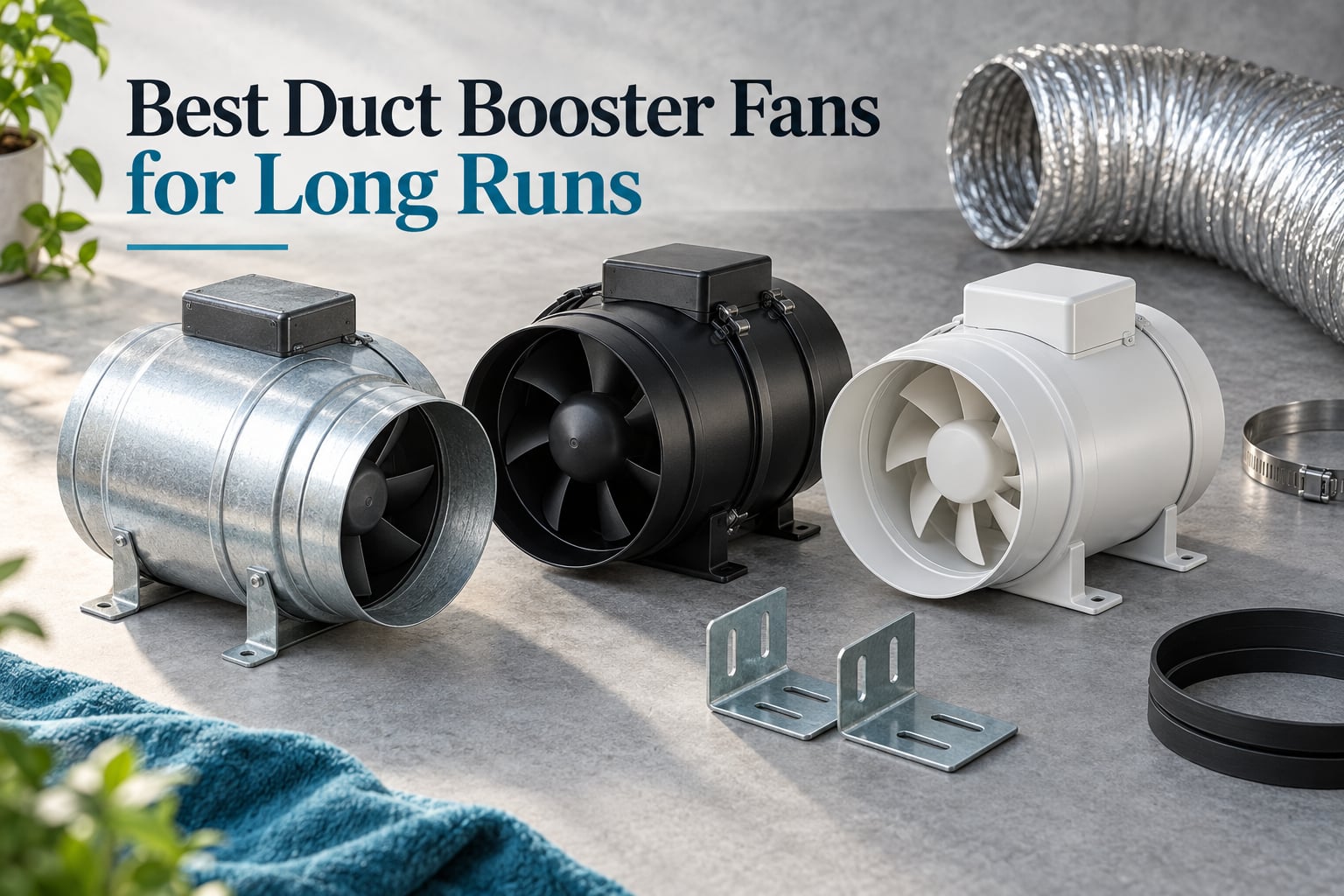 Best Duct Booster Fans for Long Runs