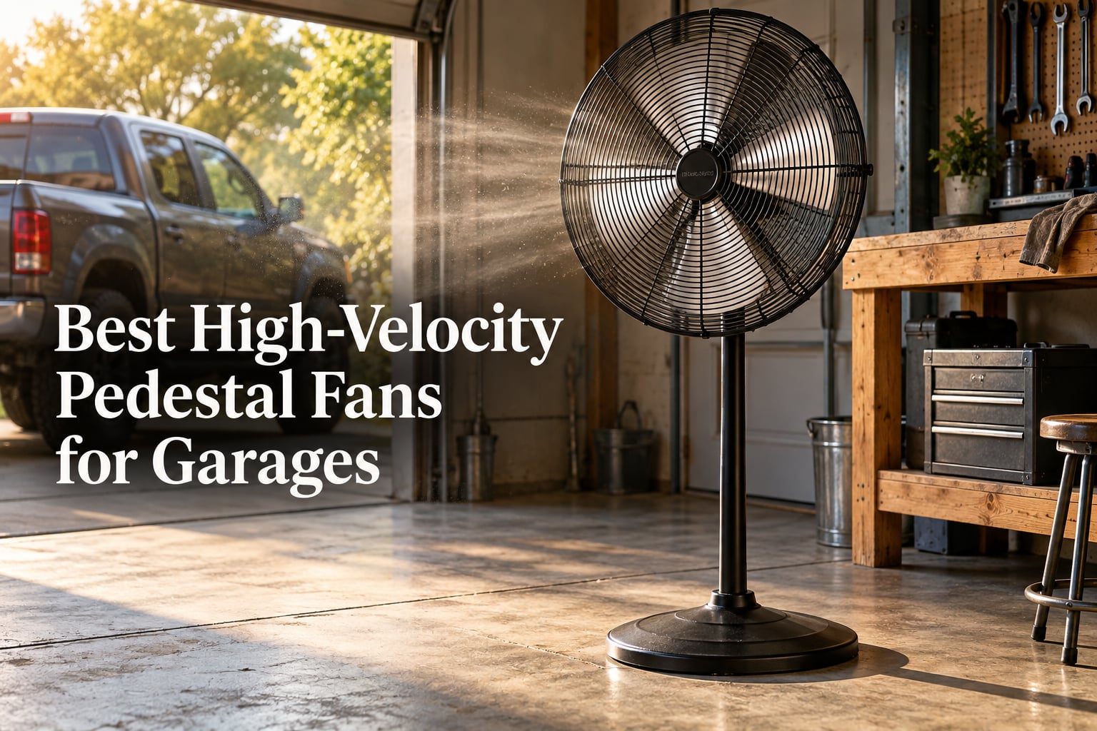 Best High-Velocity Pedestal Fans for Garages