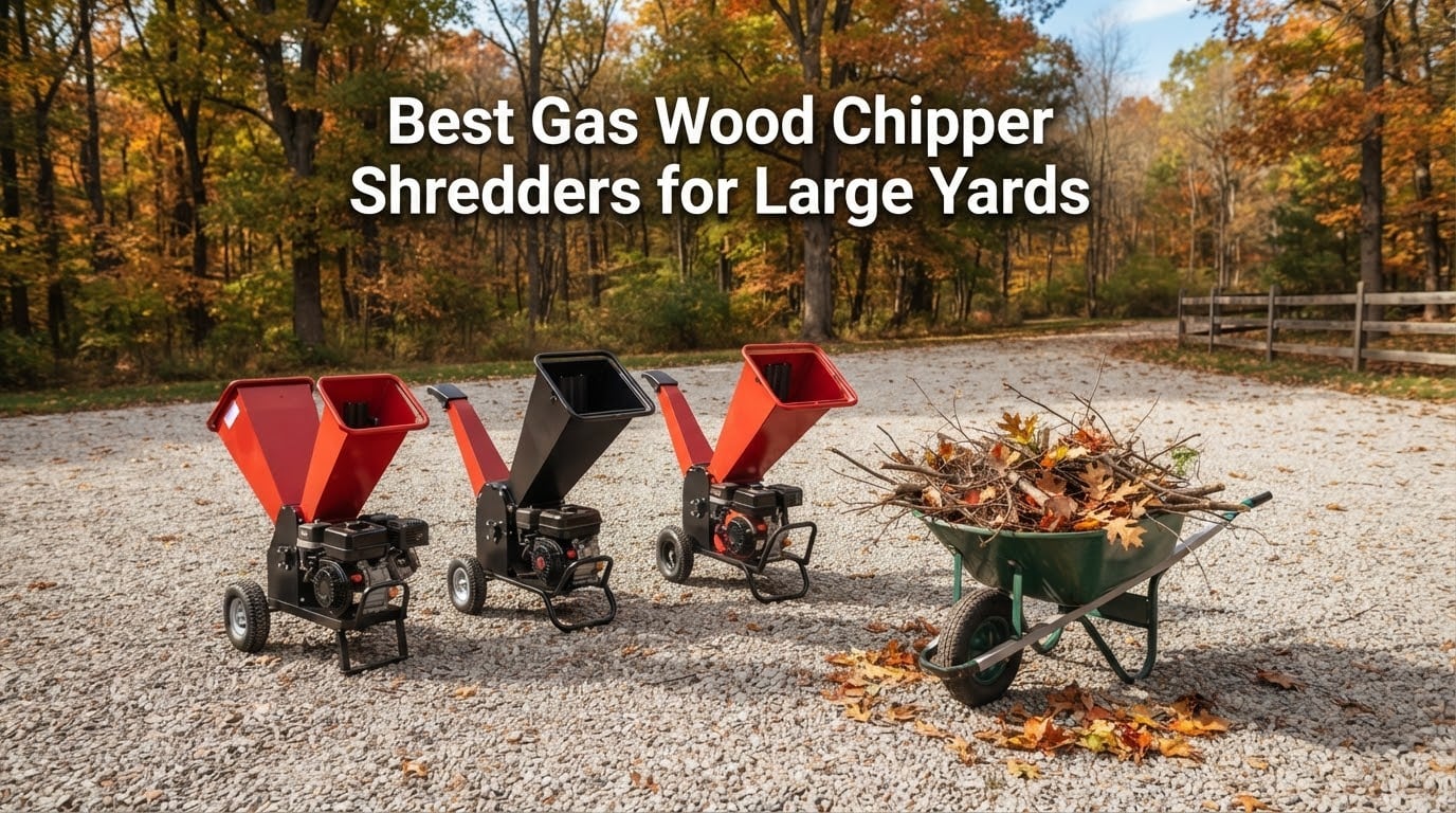 Best Gas Wood Chipper Shredders for Large Yards